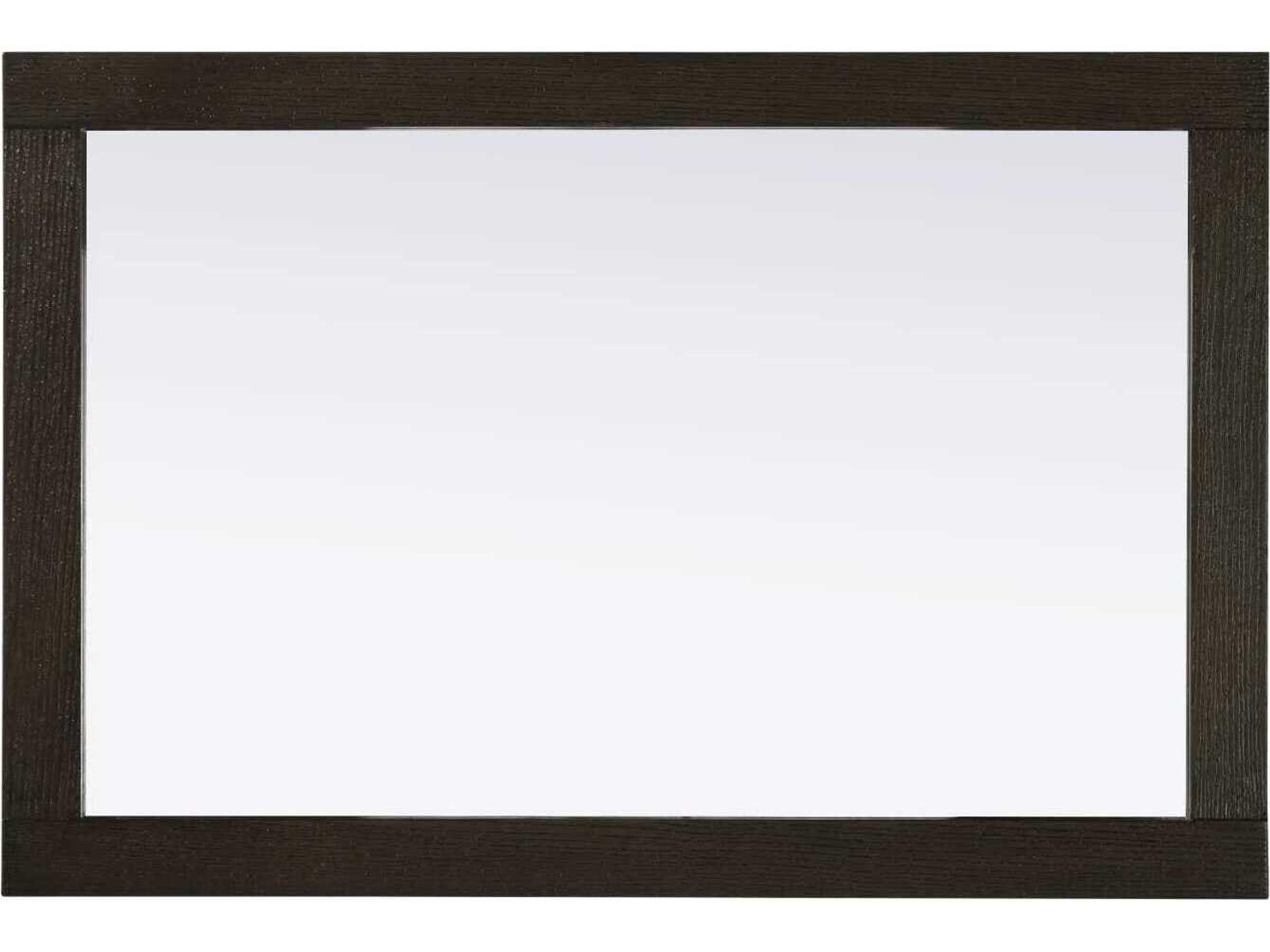 Elegant Lighting Norah Chocolate Oak Rectangular Wall Mirror