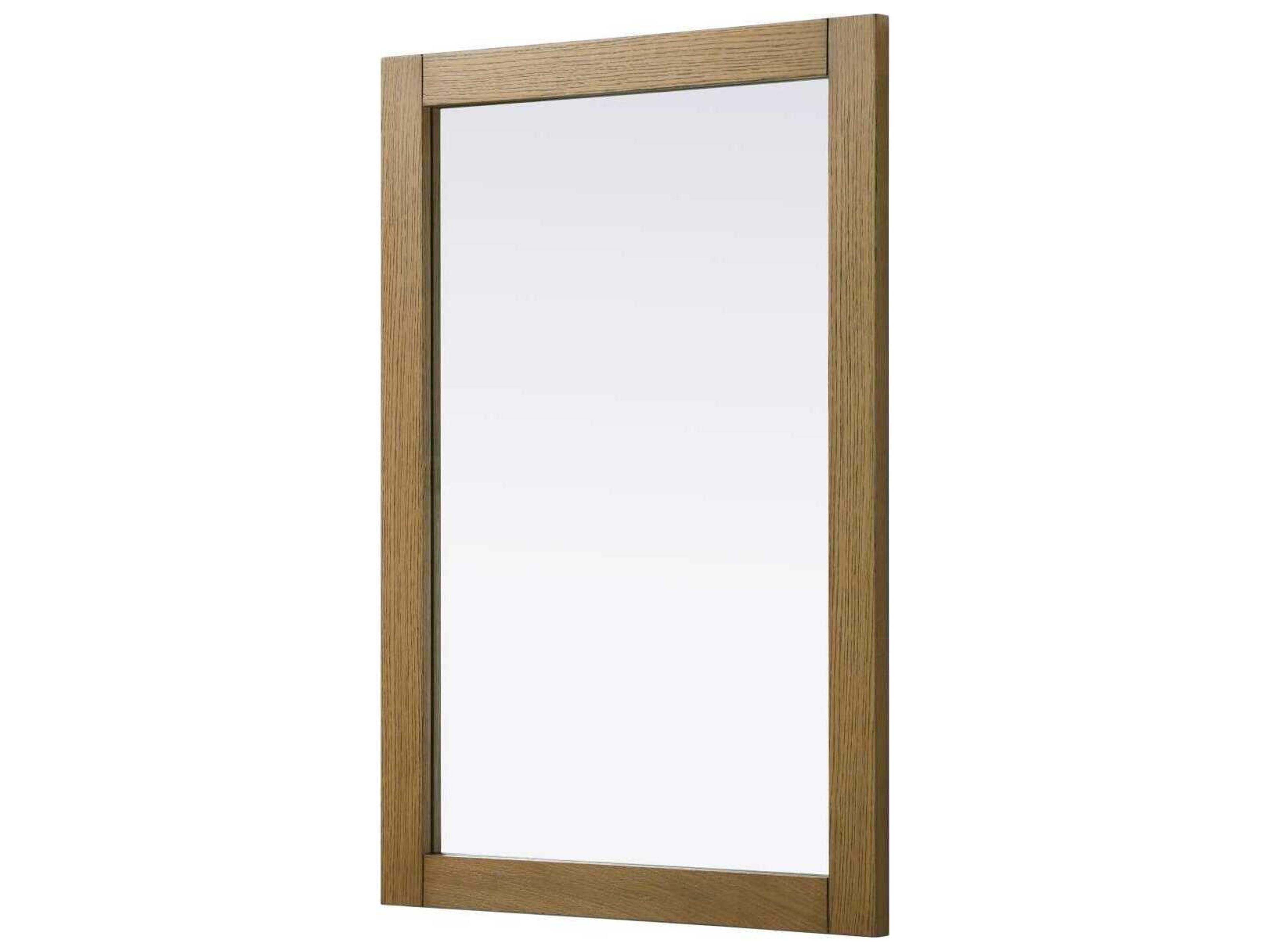 Elegant Lighting Norah Honey Teak Rectangular Wall Mirror
