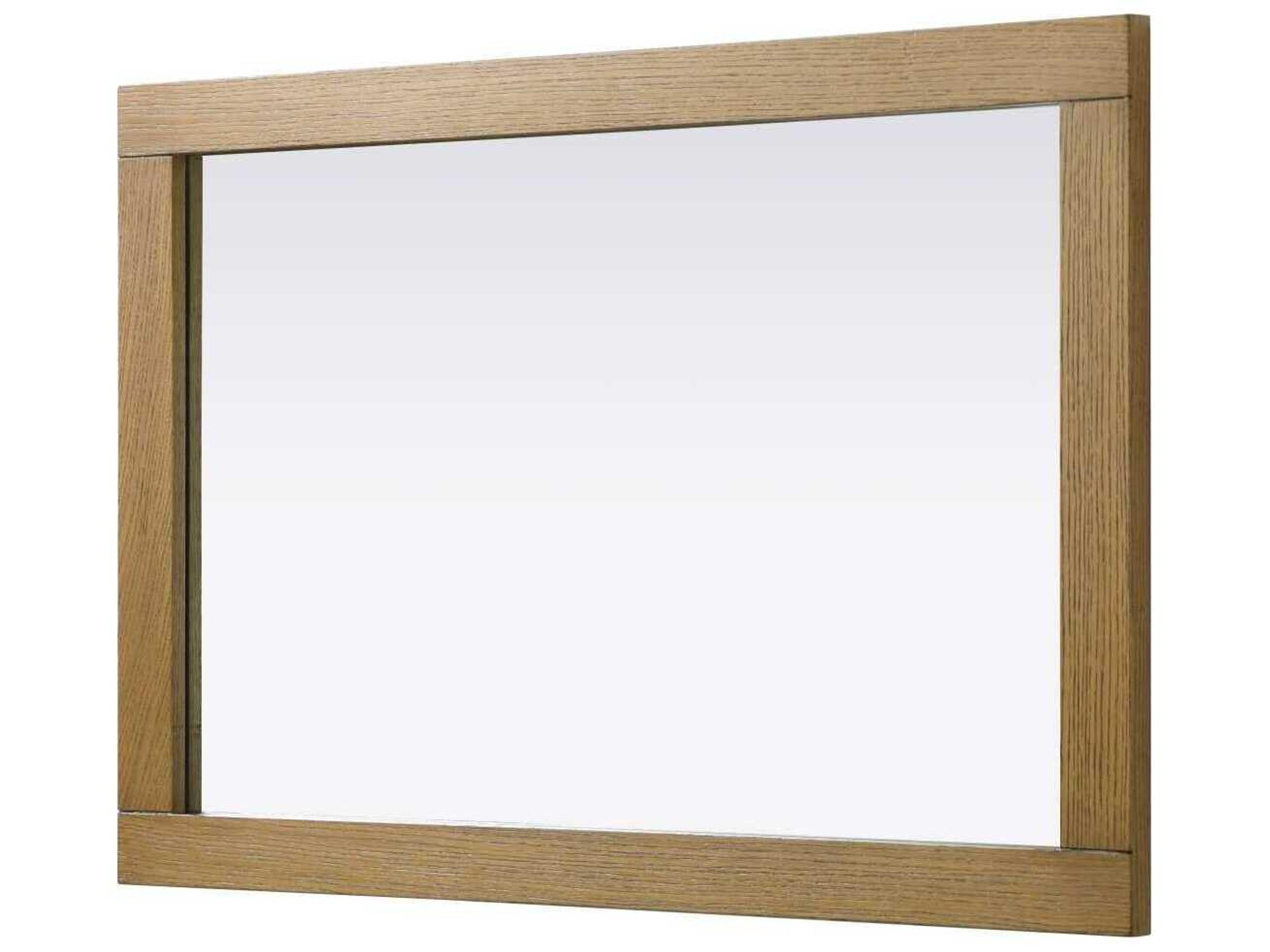 Elegant Lighting Norah Honey Teak Rectangular Wall Mirror