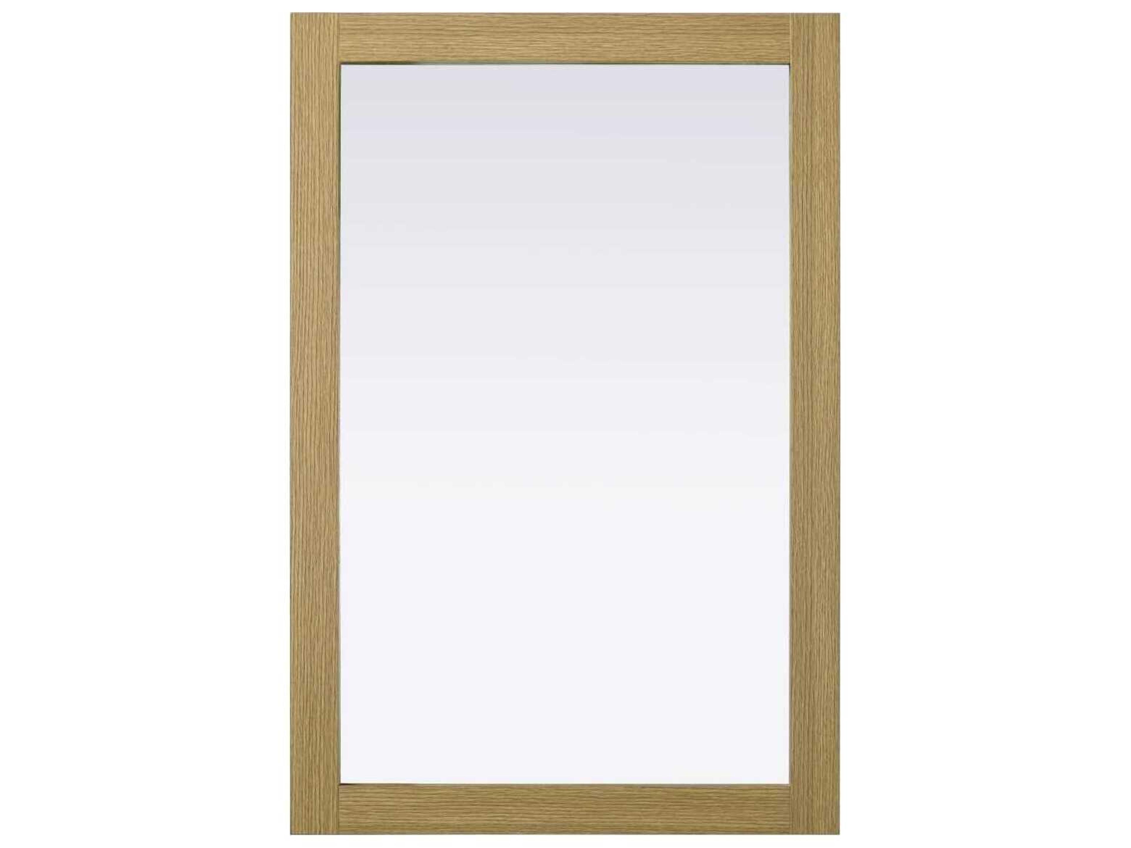 Norah Honey Brown Rectangular Wall Mirror