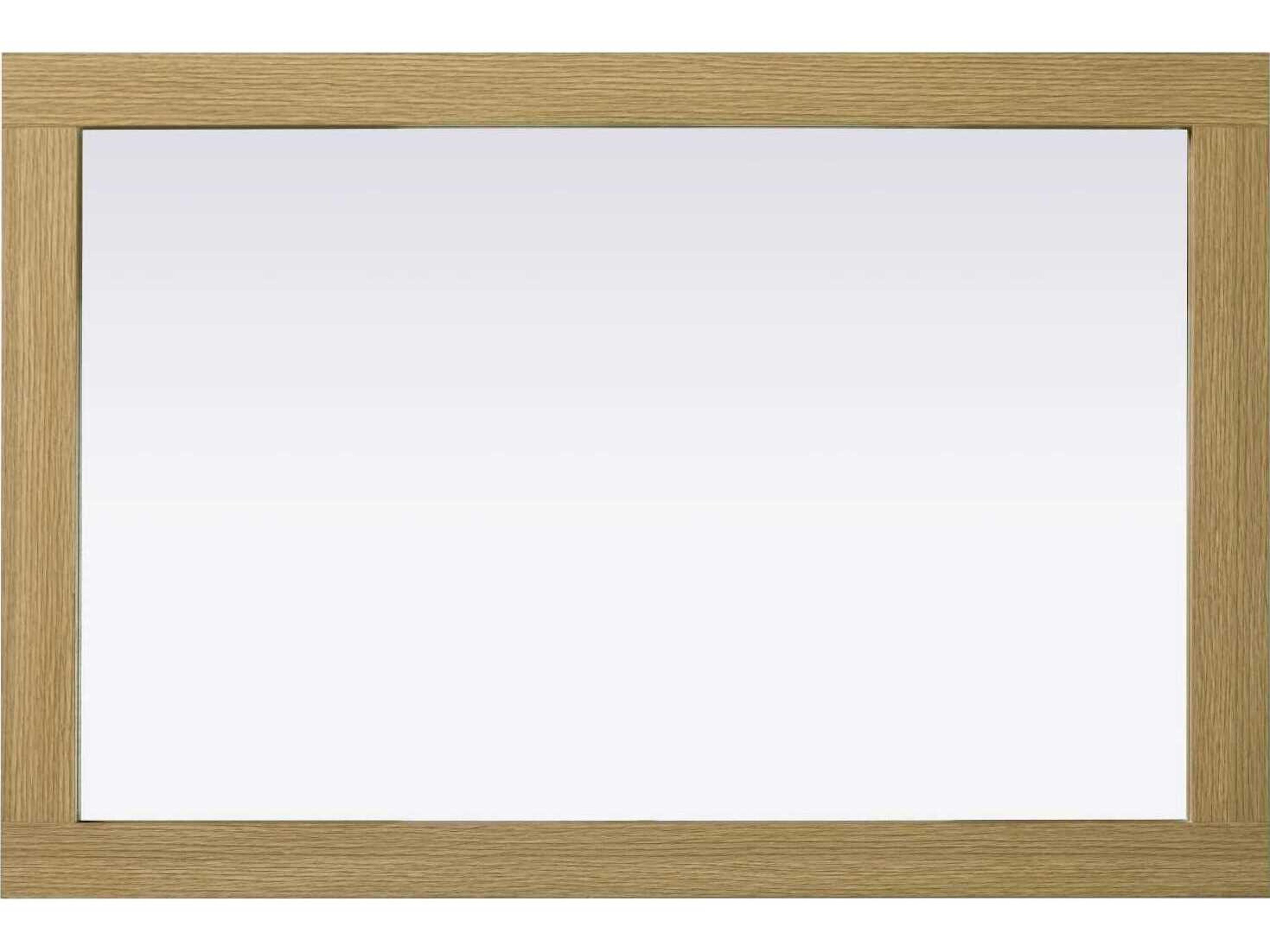 Elegant Lighting Norah Honey Brown Rectangular Wall Mirror