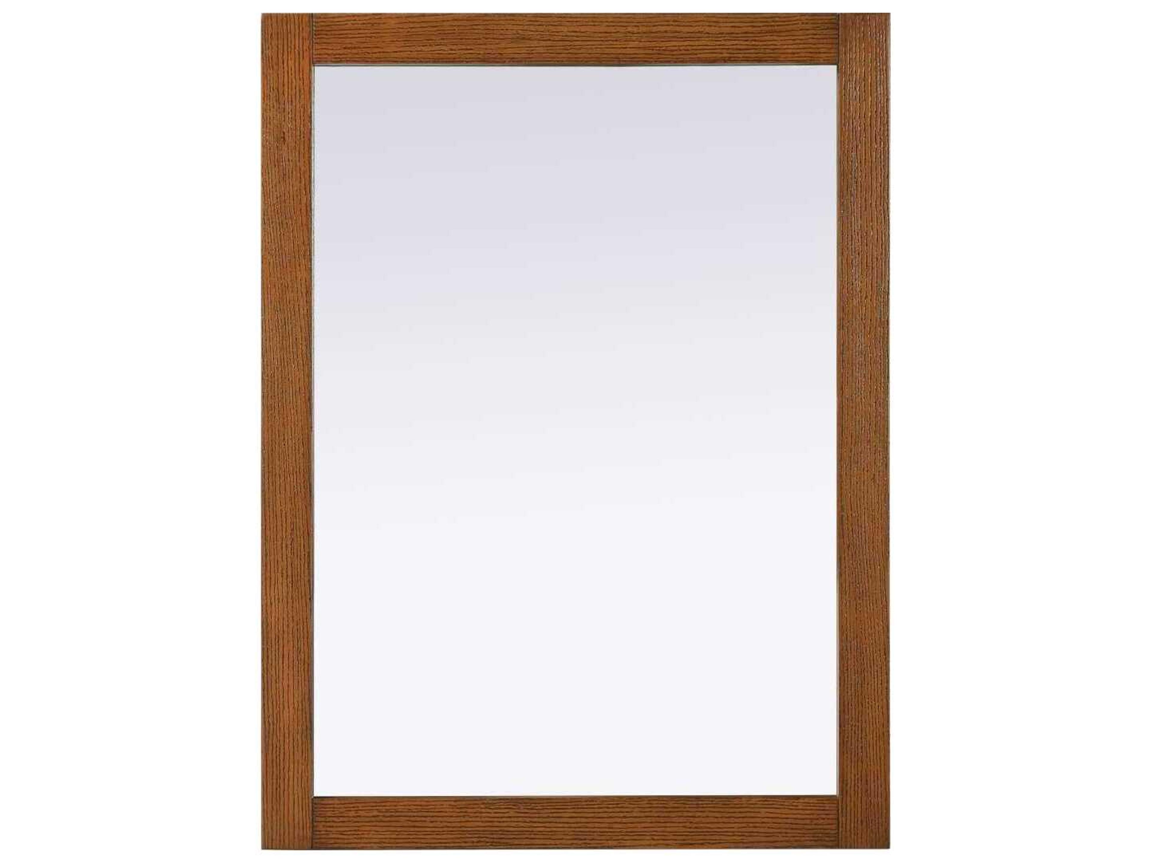 Norah Brandy Walnut Rectangular Wall Mirror