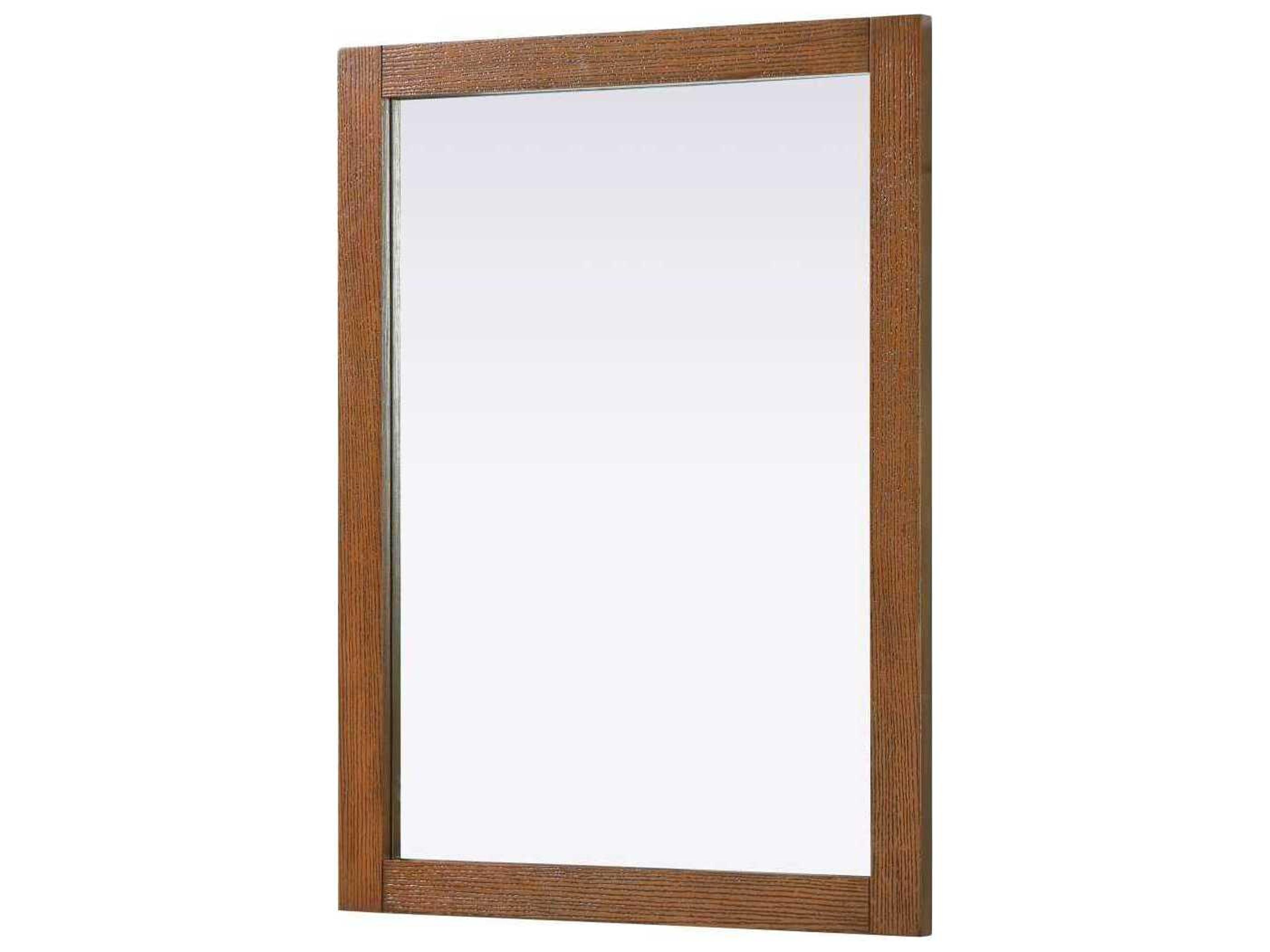 Elegant Lighting Norah Brandy Walnut Rectangular Wall Mirror