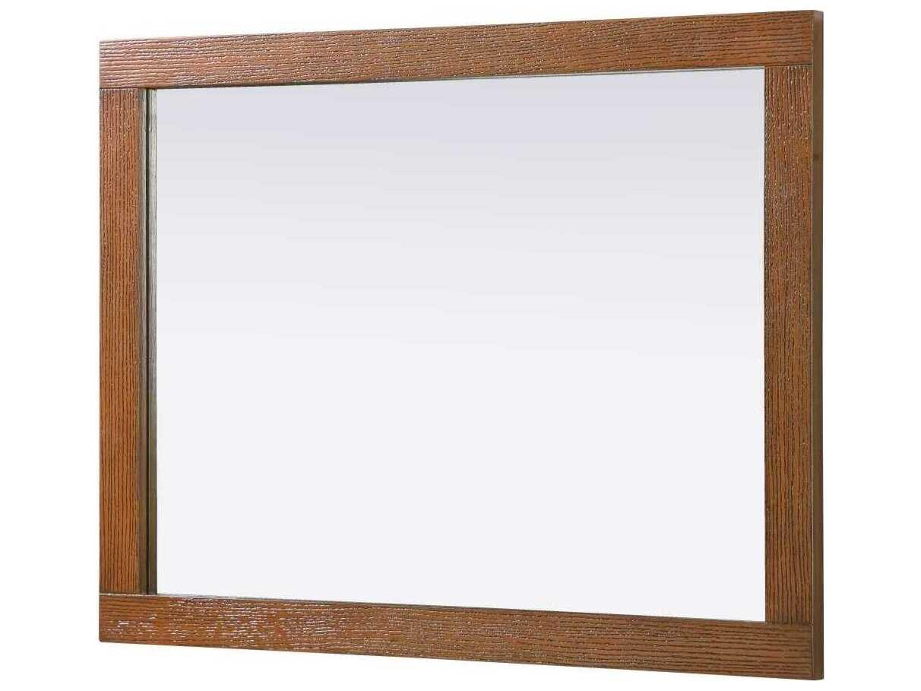 Elegant Lighting Norah Brandy Walnut Rectangular Wall Mirror