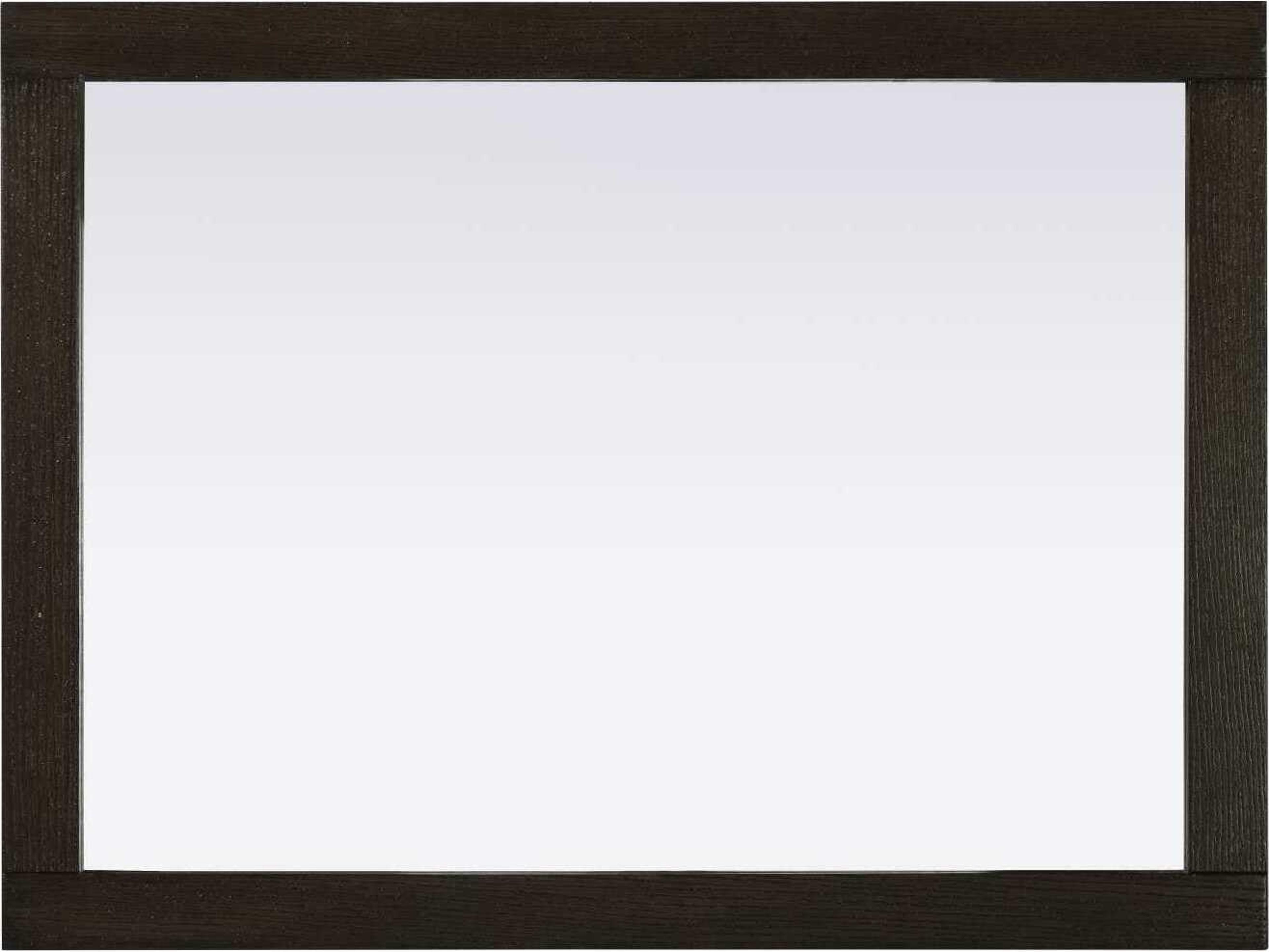 Elegant Lighting Norah Chocolate Oak Rectangular Wall Mirror