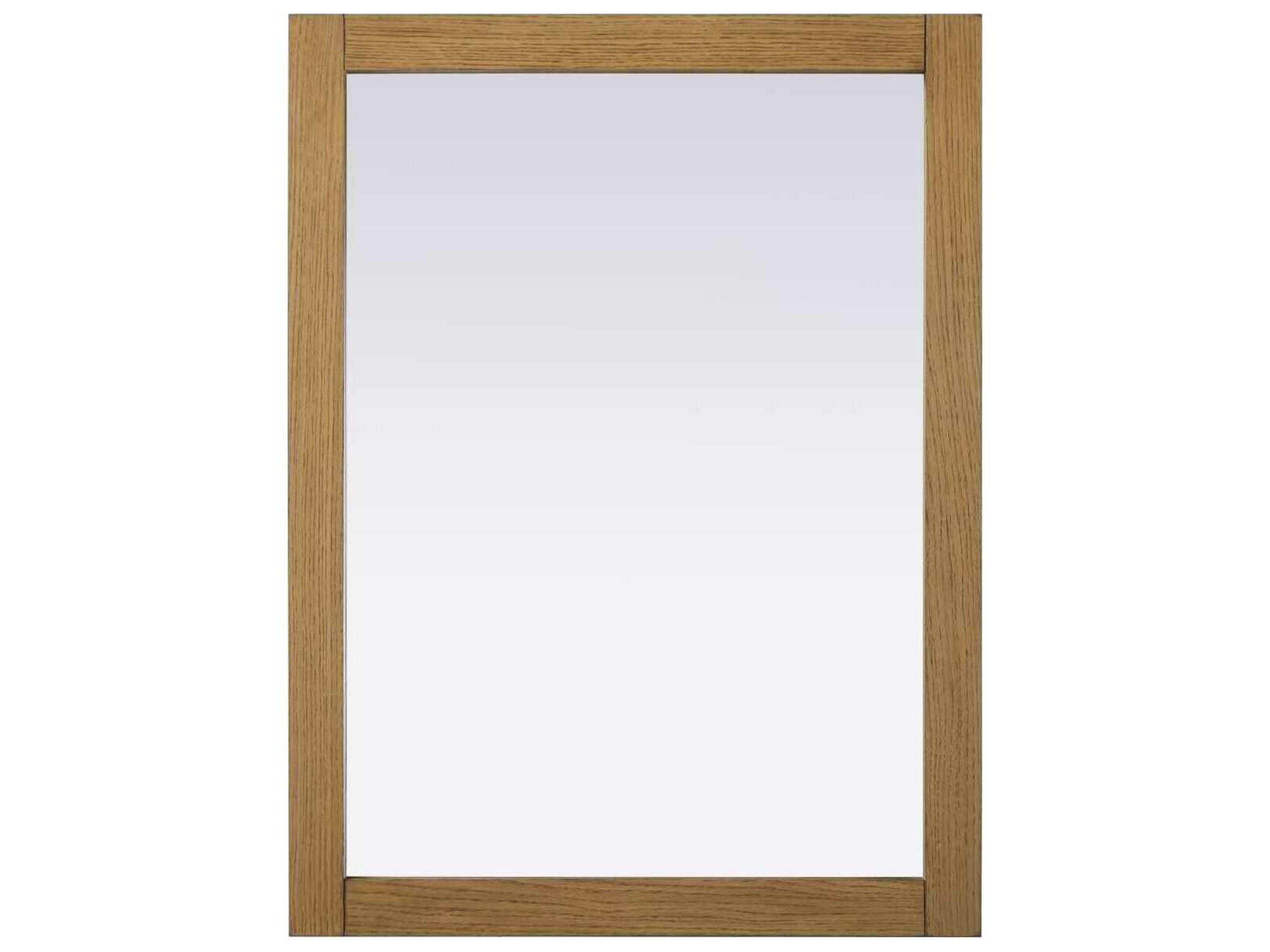 Norah Honey Teak Rectangular Wall Mirror