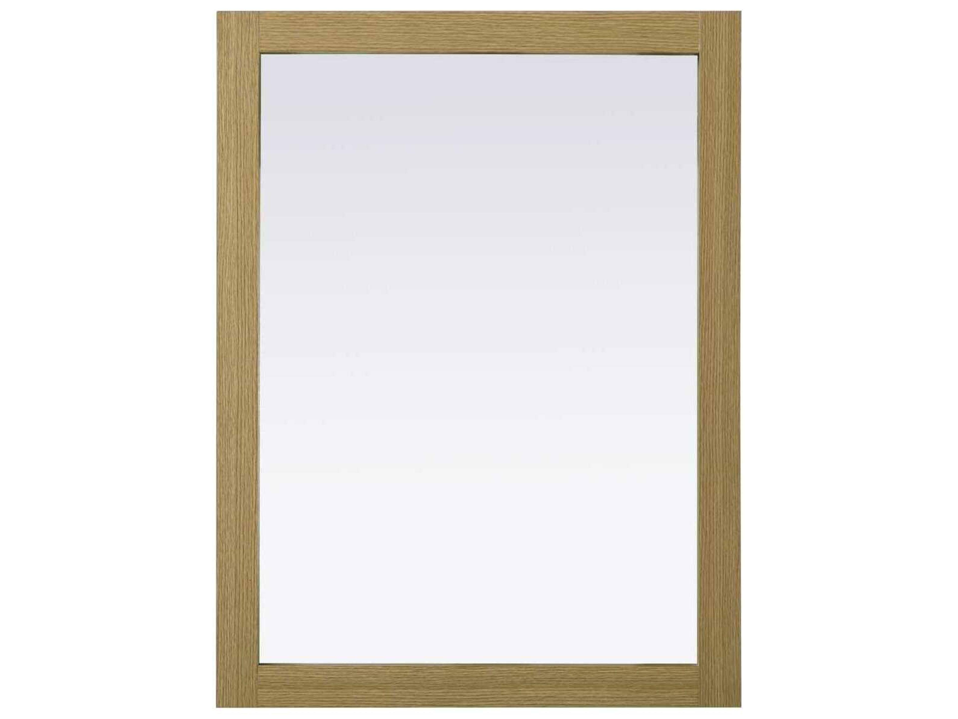 Norah Honey Brown Rectangular Wall Mirror