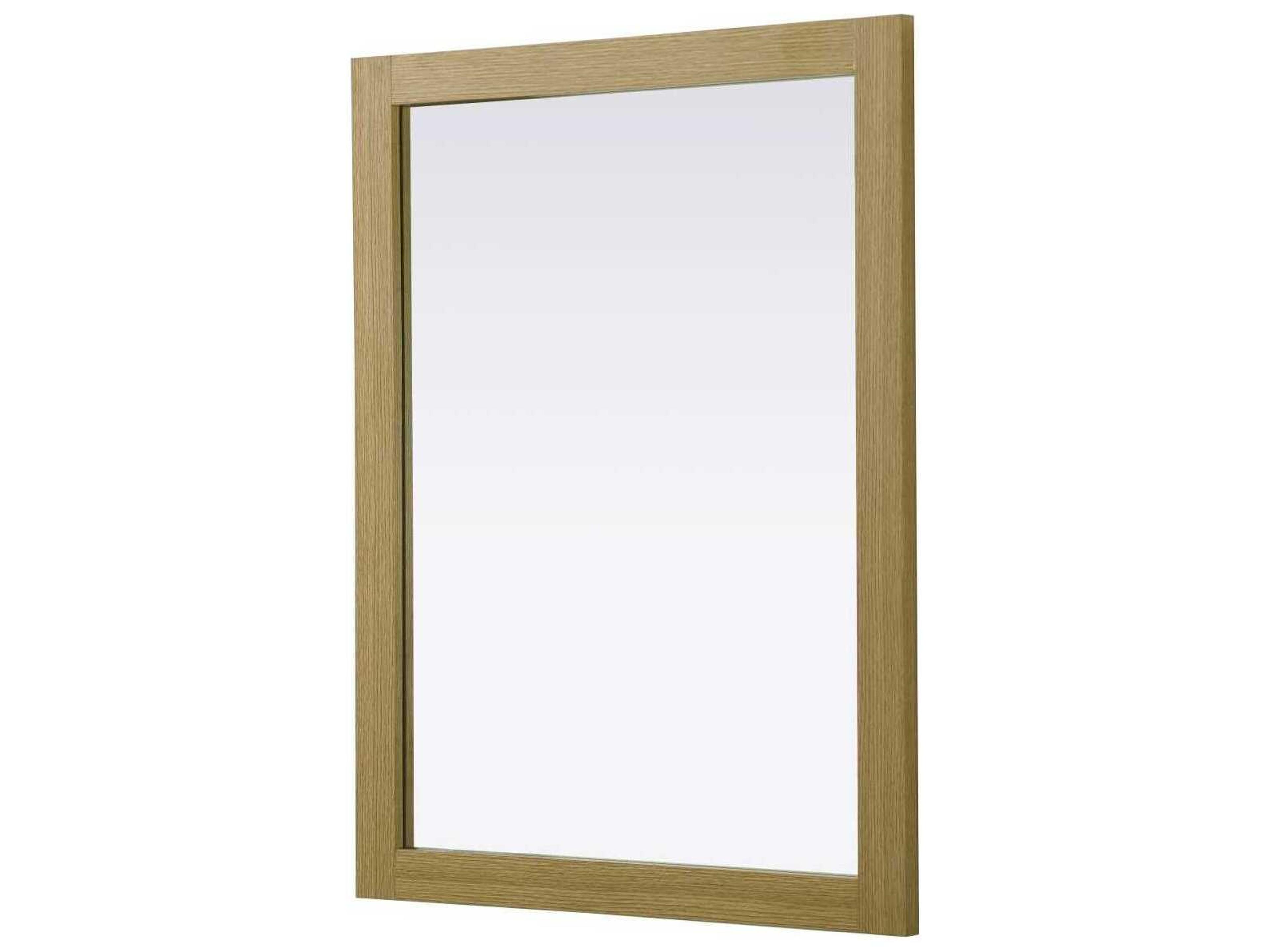 Elegant Lighting Norah Honey Brown Rectangular Wall Mirror