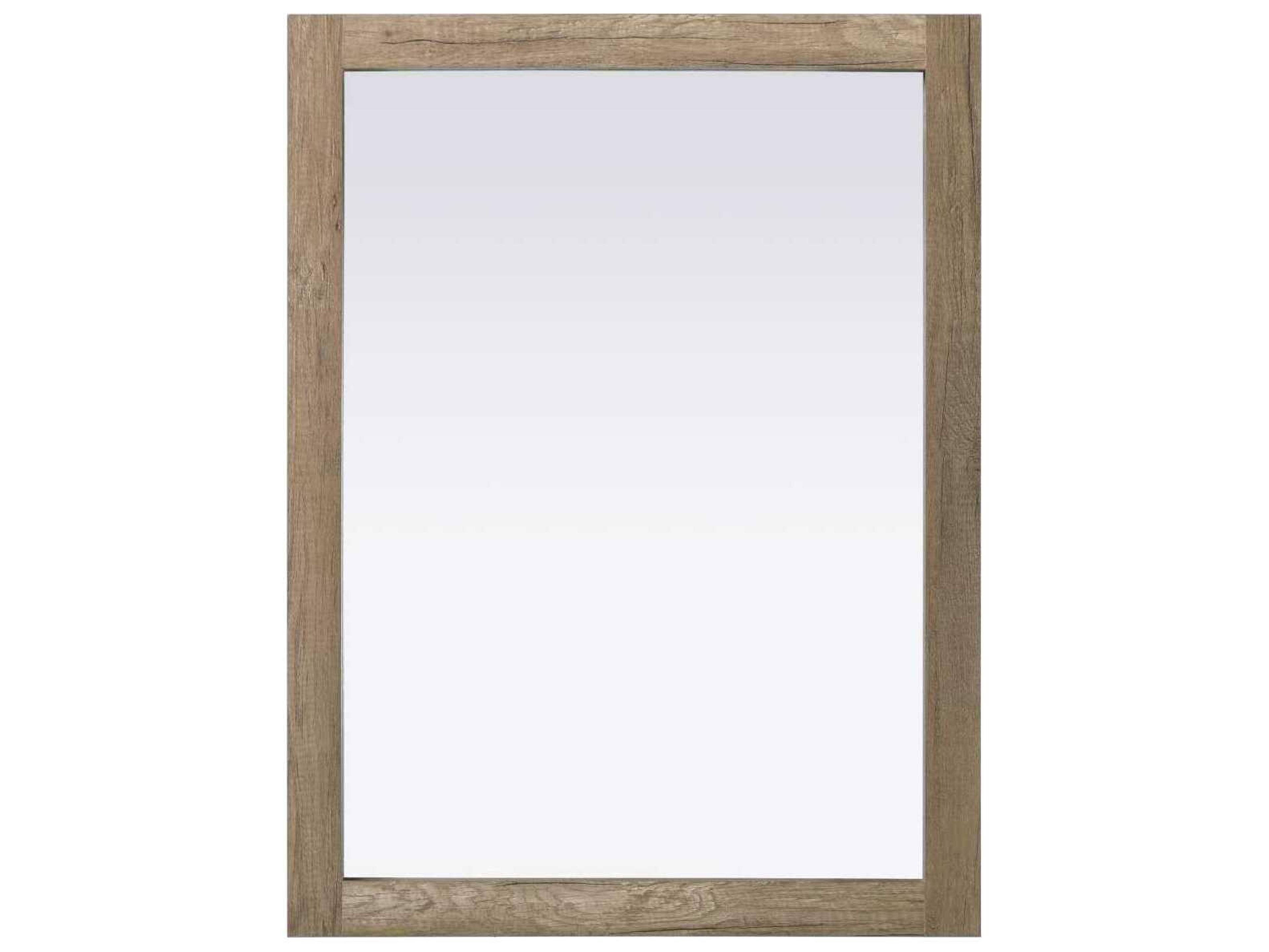 Norah Natural Oak Rectangular Wall Mirror