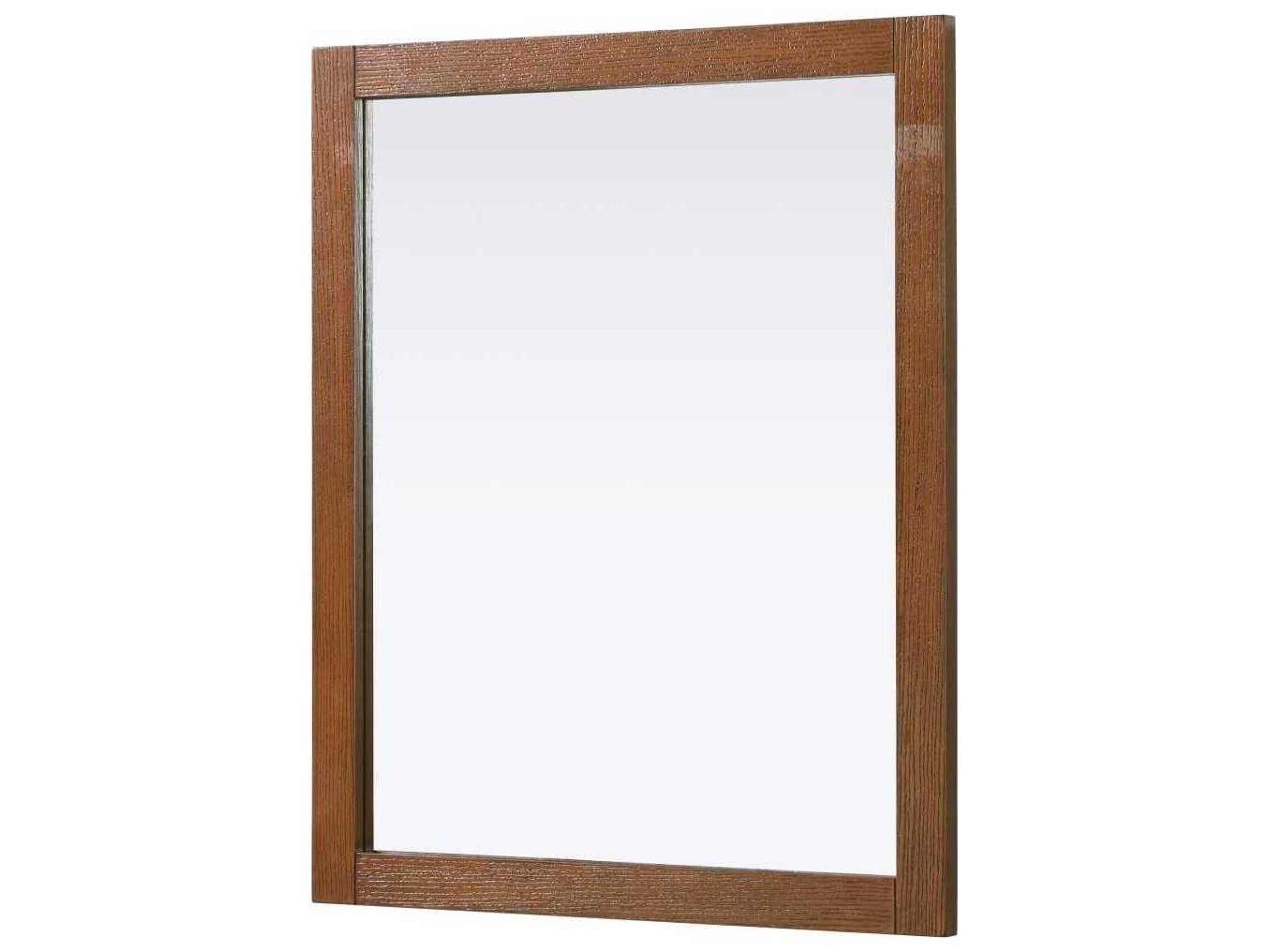 Elegant Lighting Norah Brandy Walnut Rectangular Wall Mirror