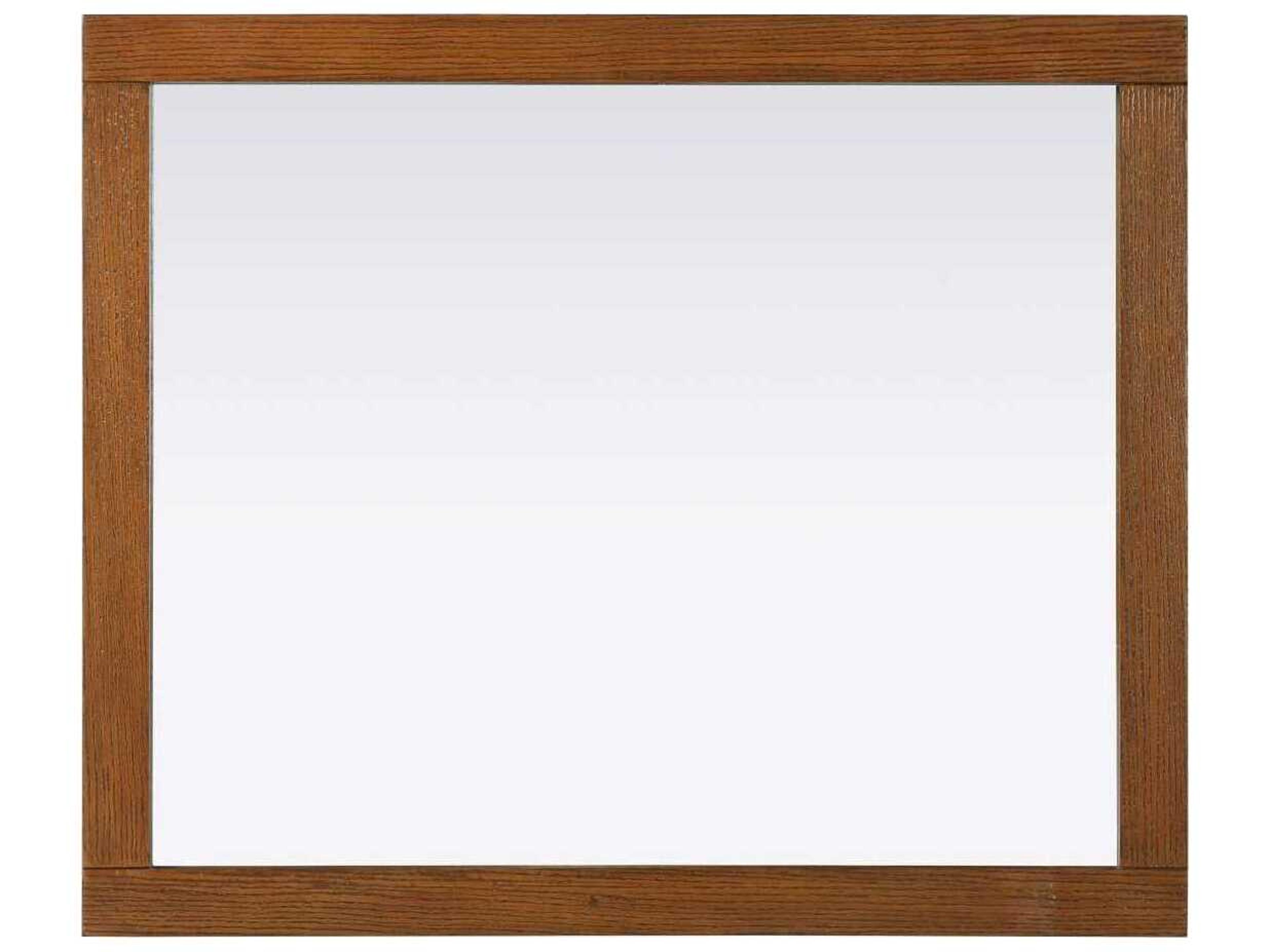 Elegant Lighting Norah Brandy Walnut Rectangular Wall Mirror