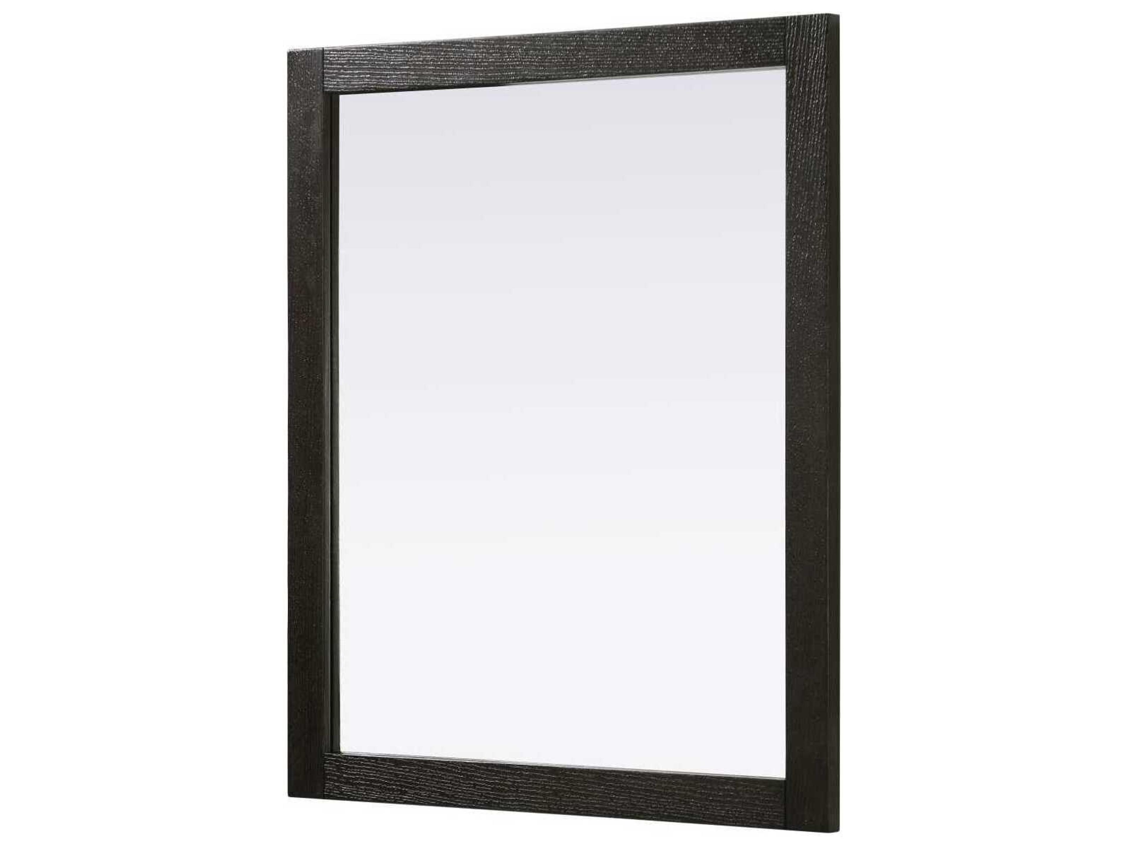 Elegant Lighting Norah Chocolate Oak Rectangular Wall Mirror