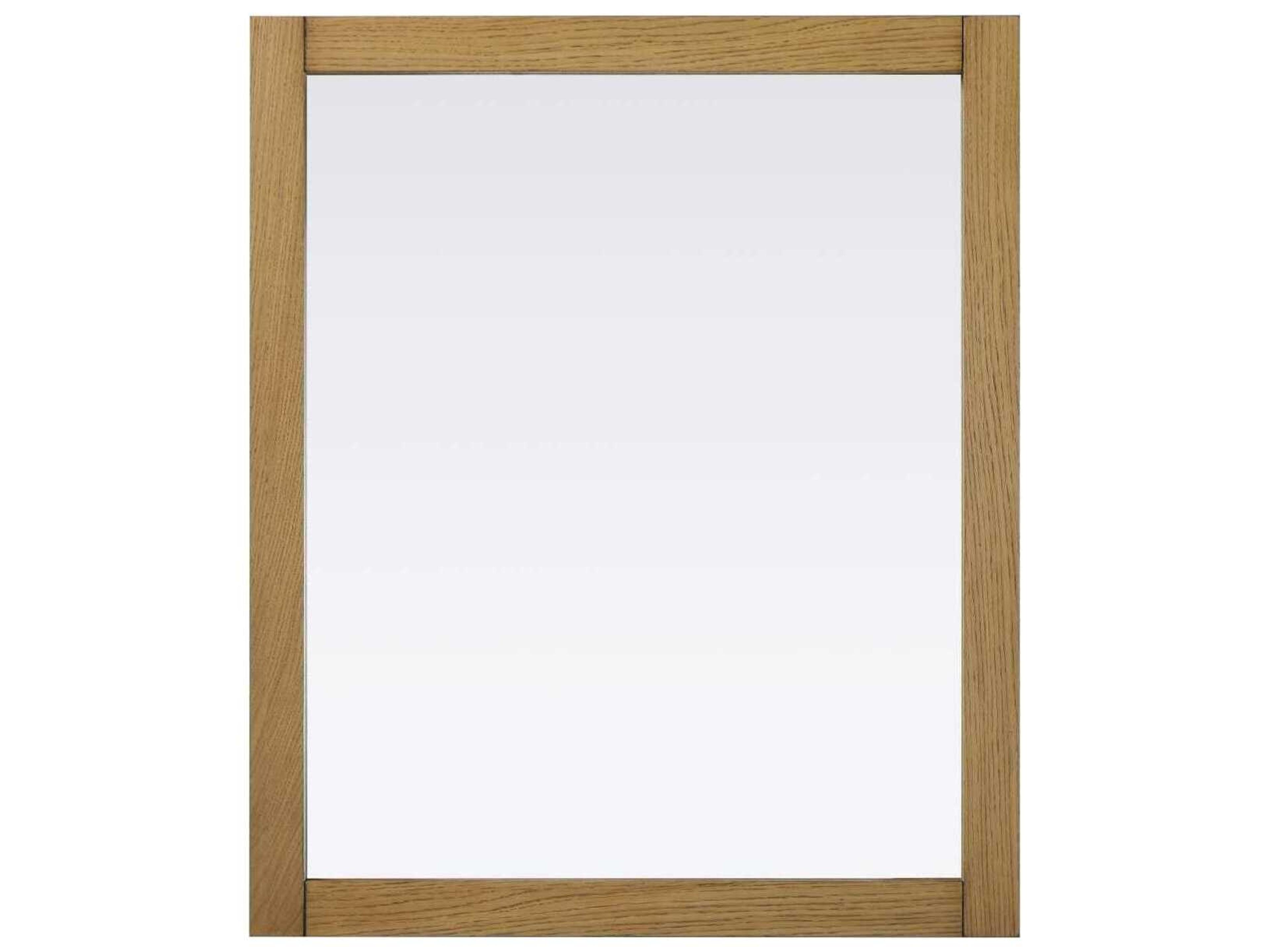 Norah Honey Teak Rectangular Wall Mirror