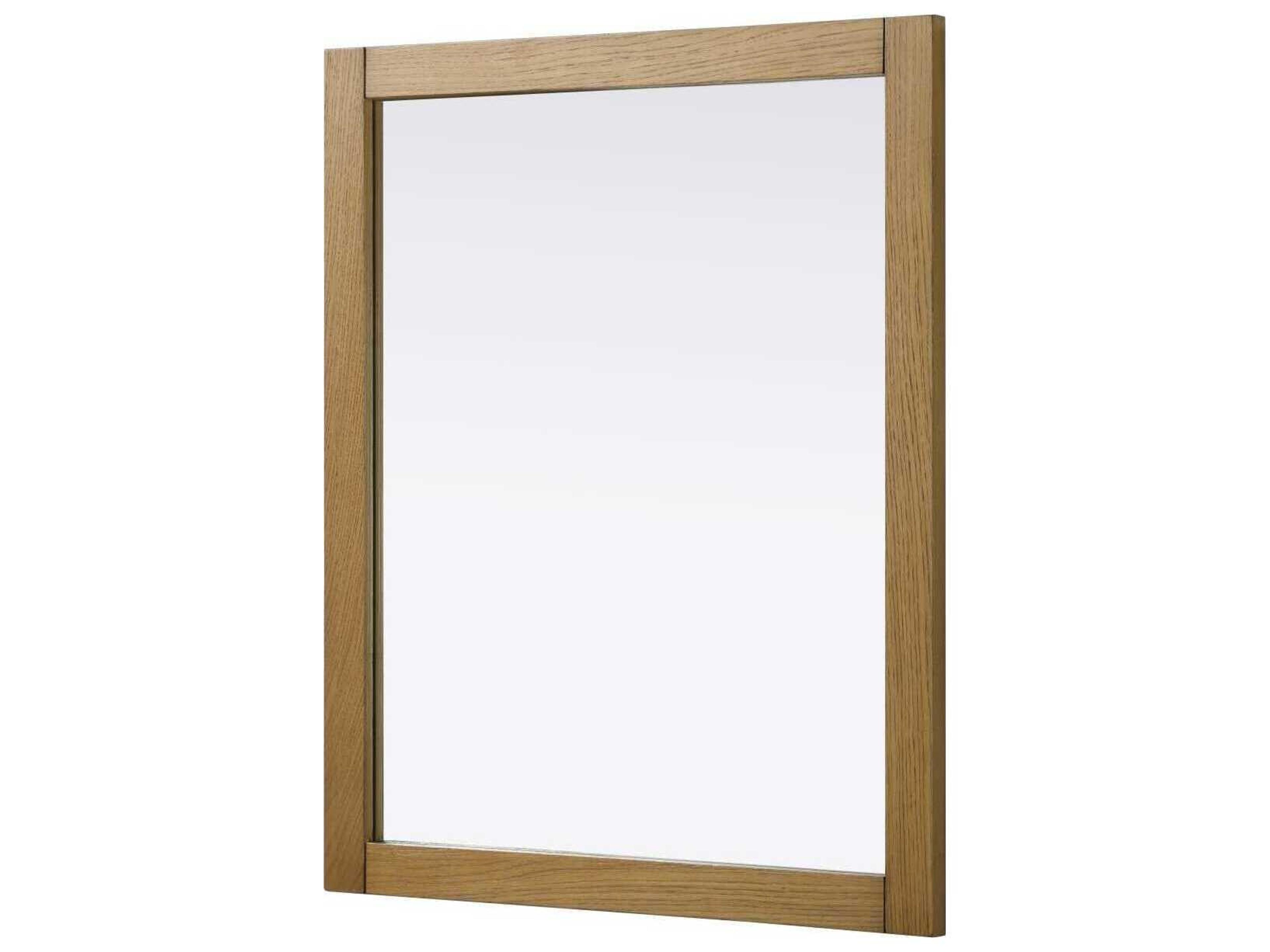 Elegant Lighting Norah Honey Teak Rectangular Wall Mirror