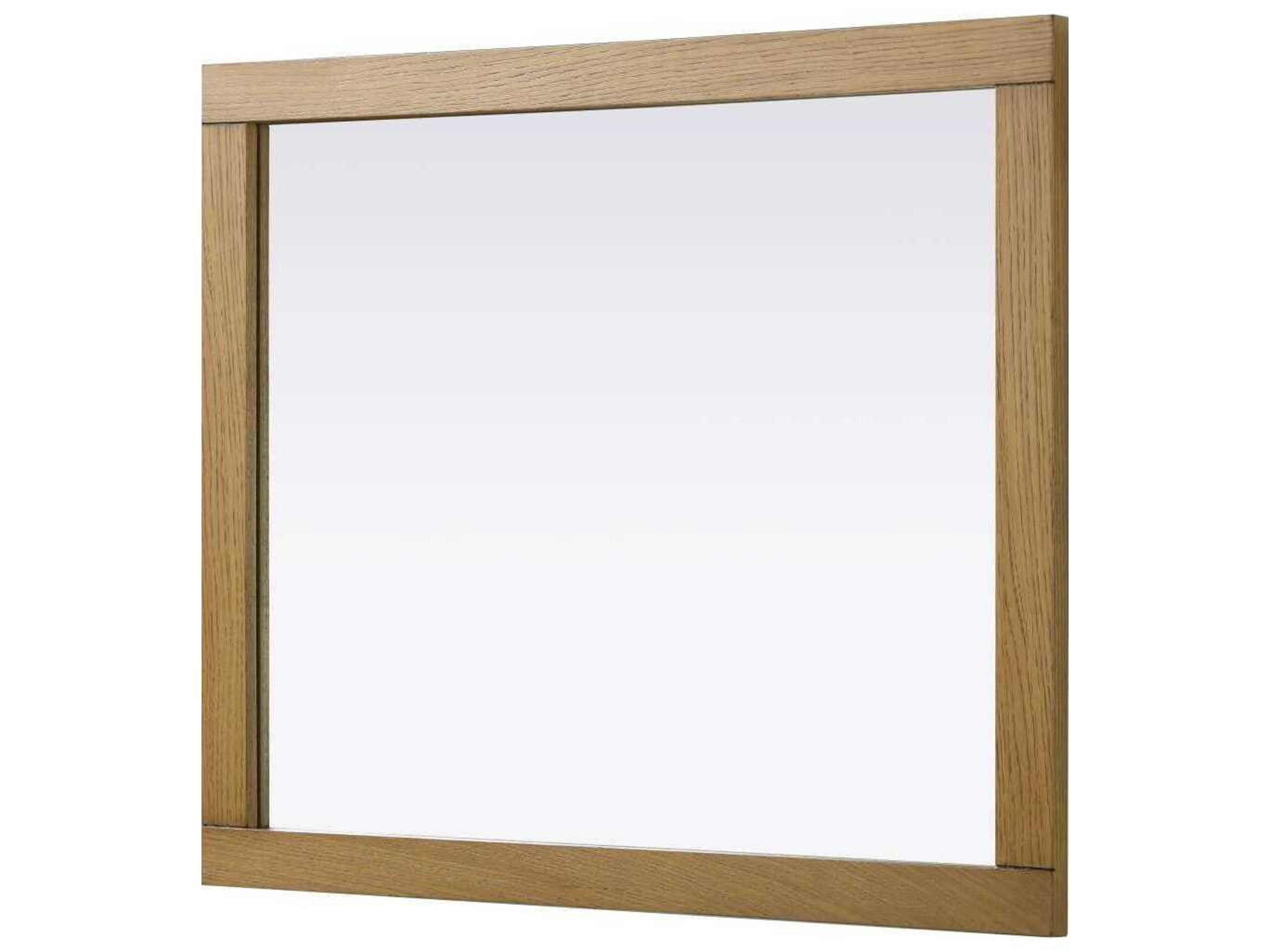 Elegant Lighting Norah Honey Teak Rectangular Wall Mirror