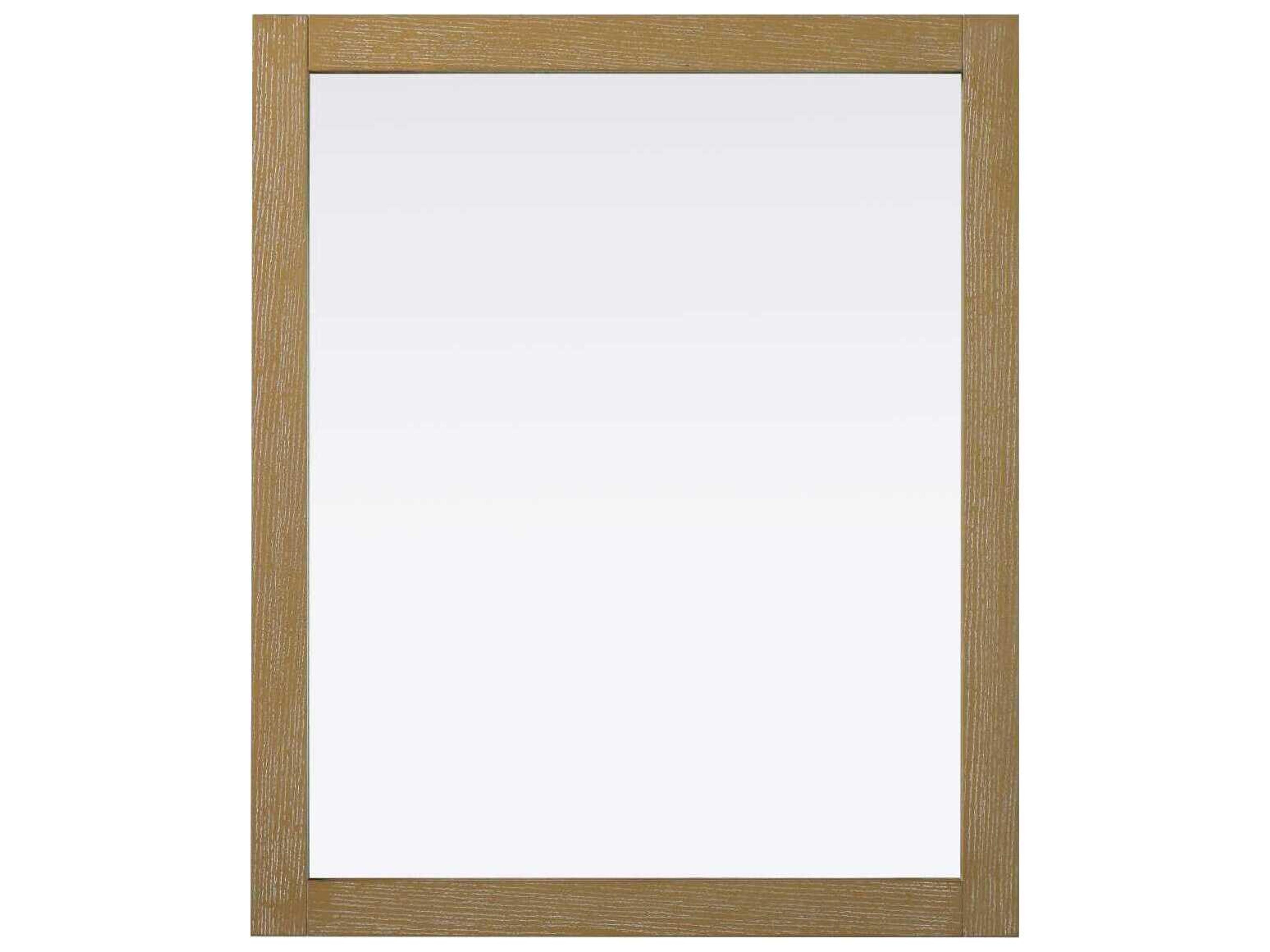 Norah Linen Oak Rectangular Wall Mirror