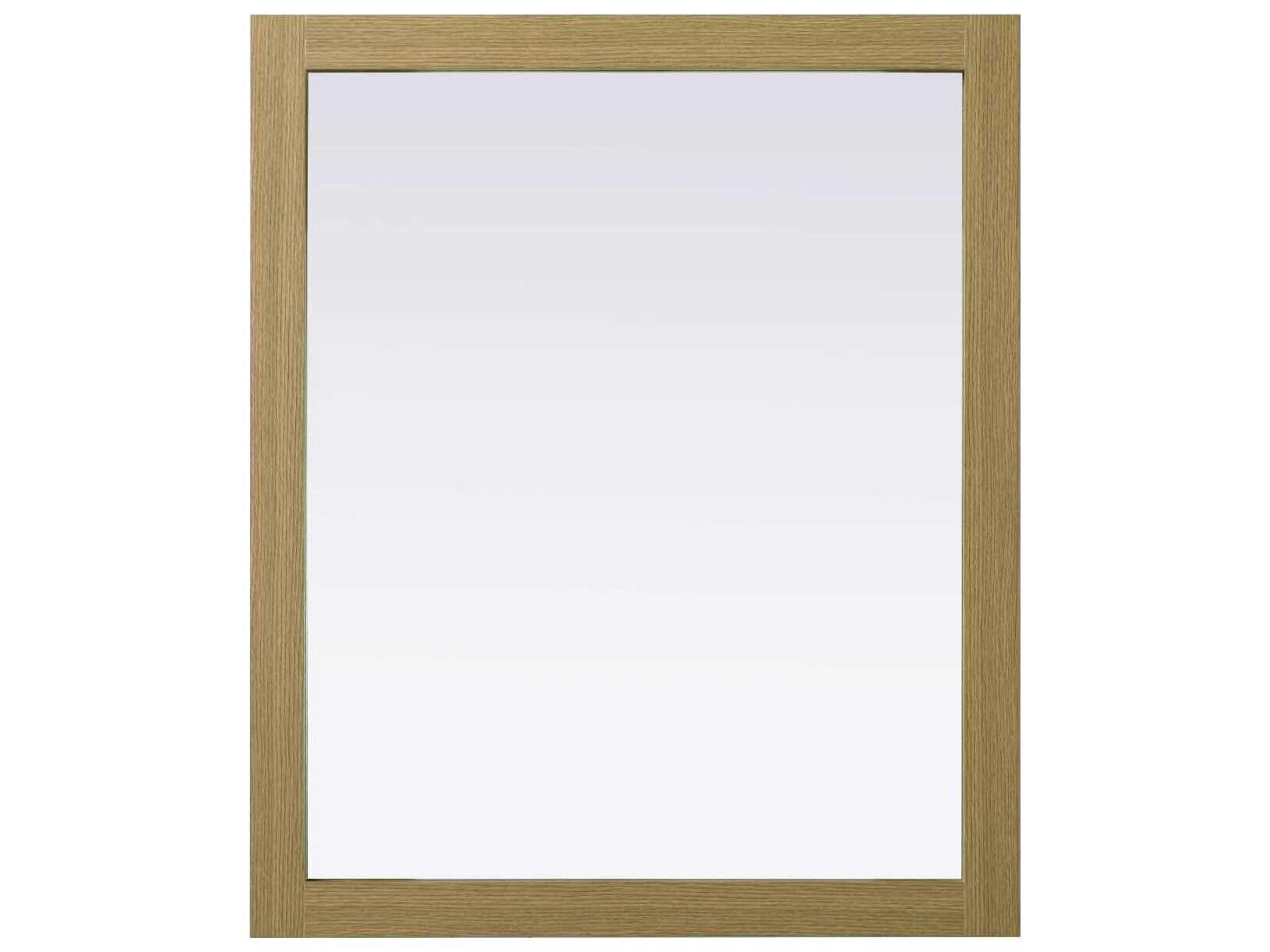 Norah Honey Brown Rectangular Wall Mirror