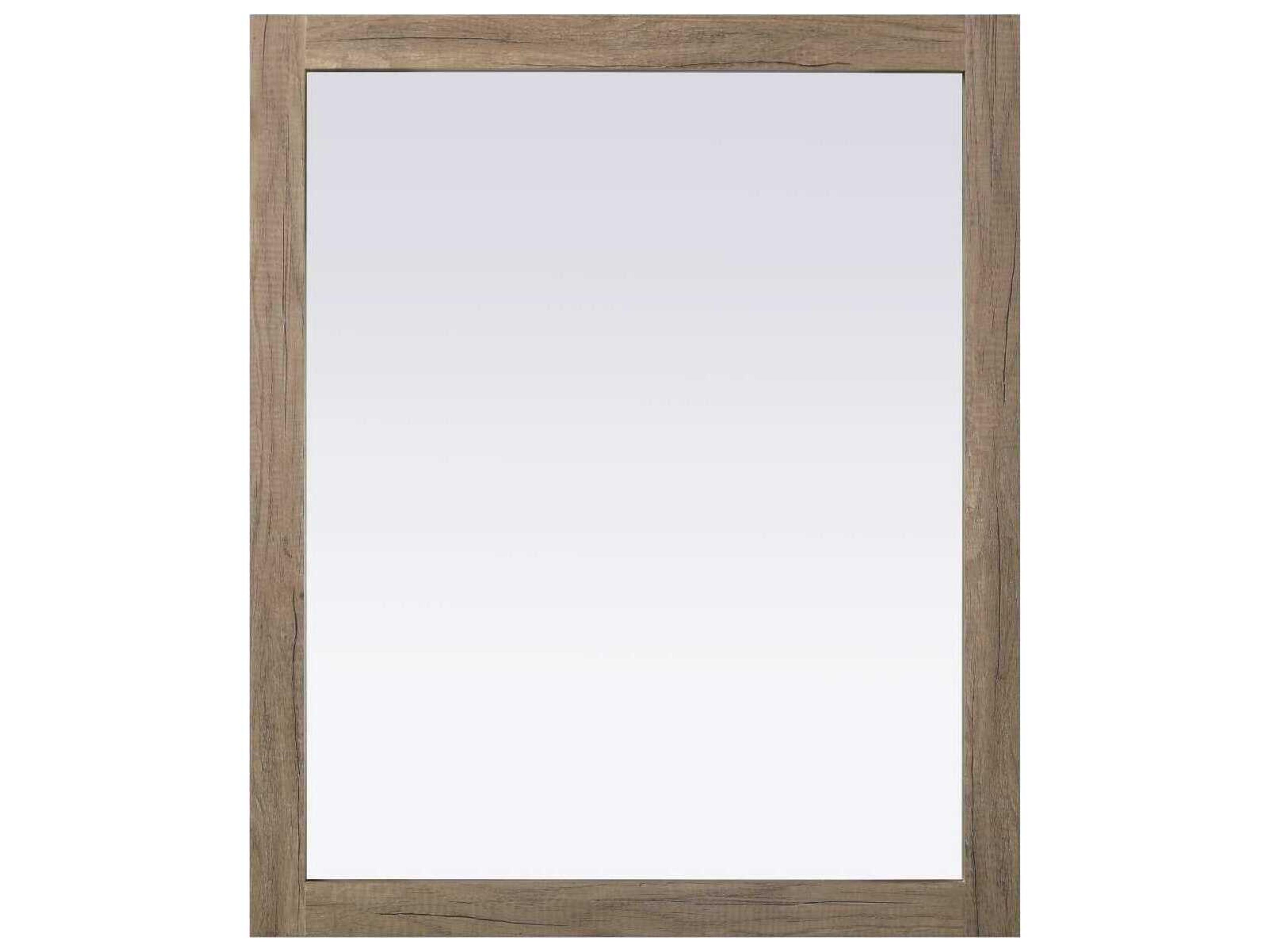 Norah Natural Oak Rectangular Wall Mirror