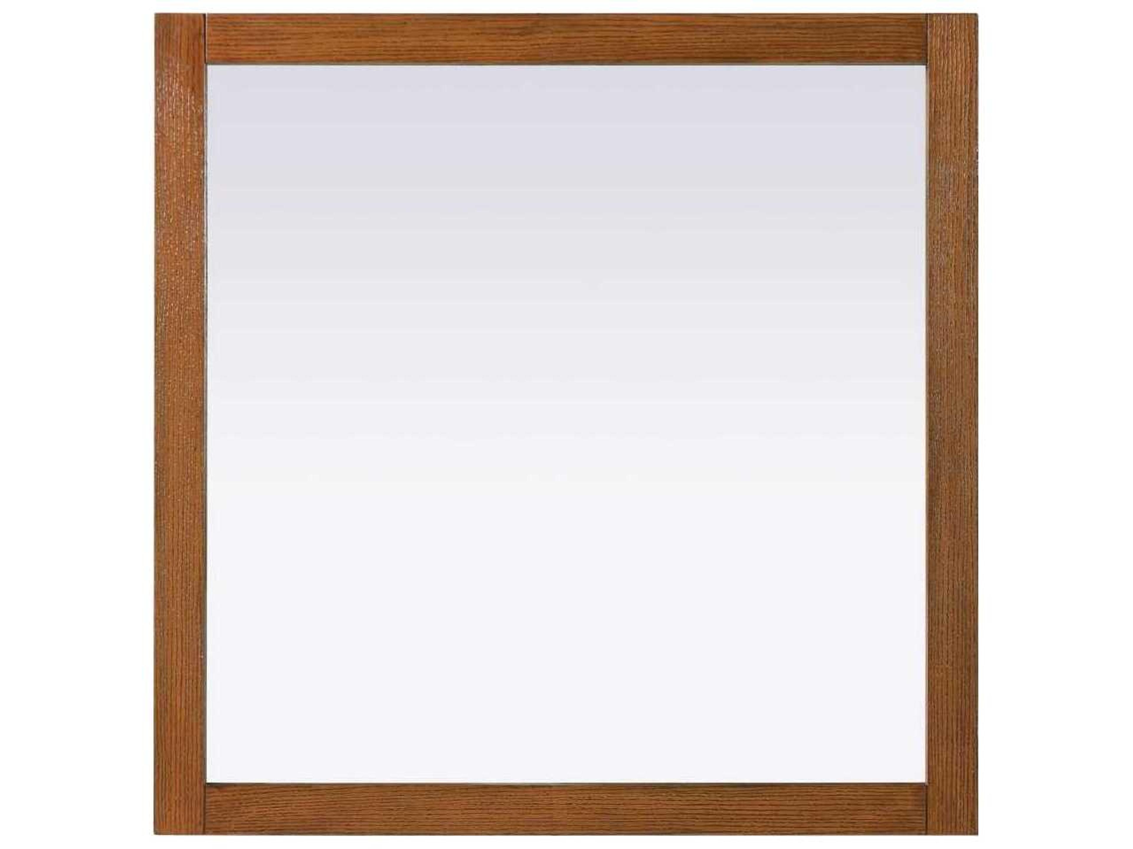 Norah Brandy Walnut Square Wall Mirror