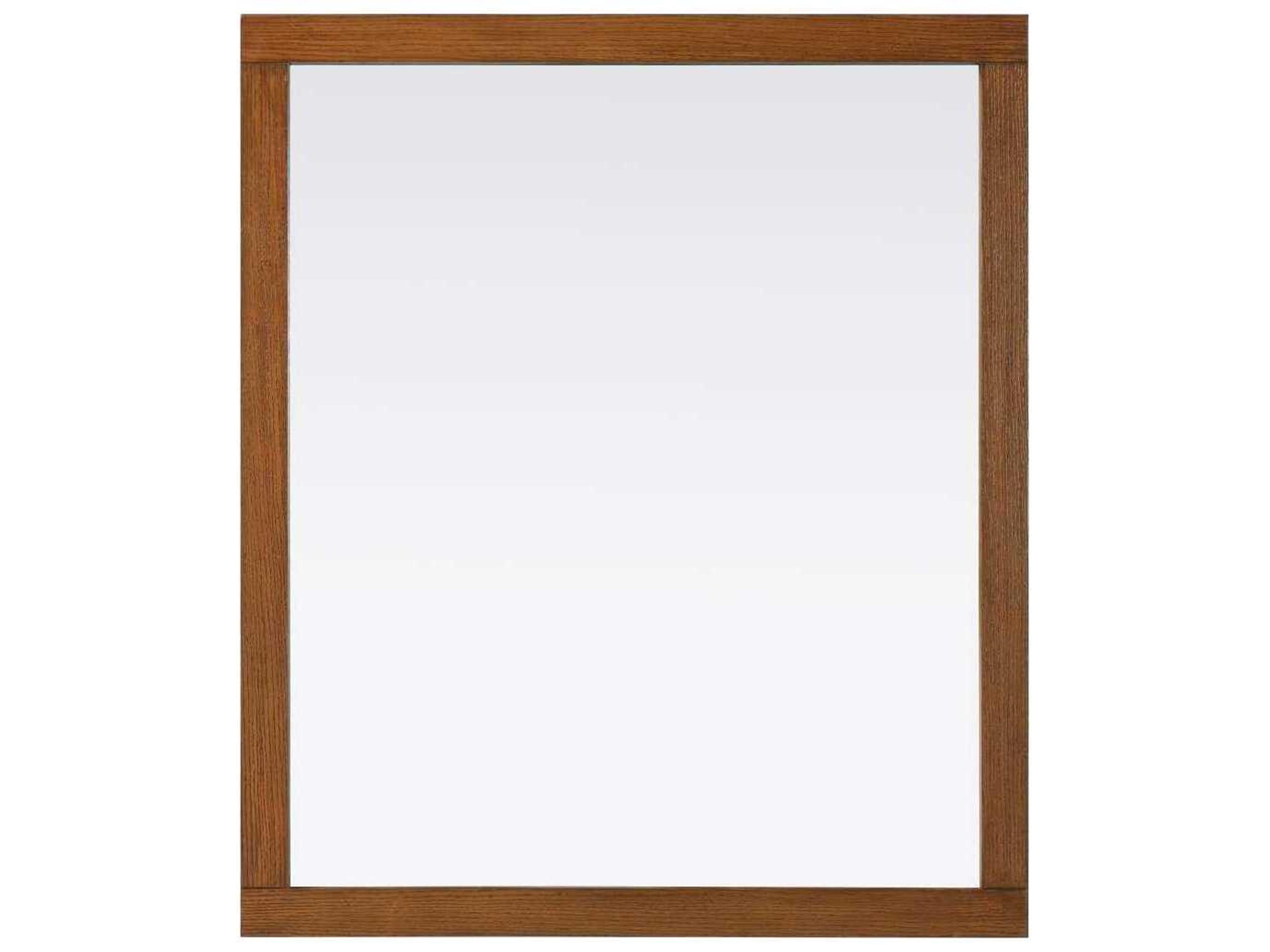 Norah Brandy Walnut Rectangular Wall Mirror