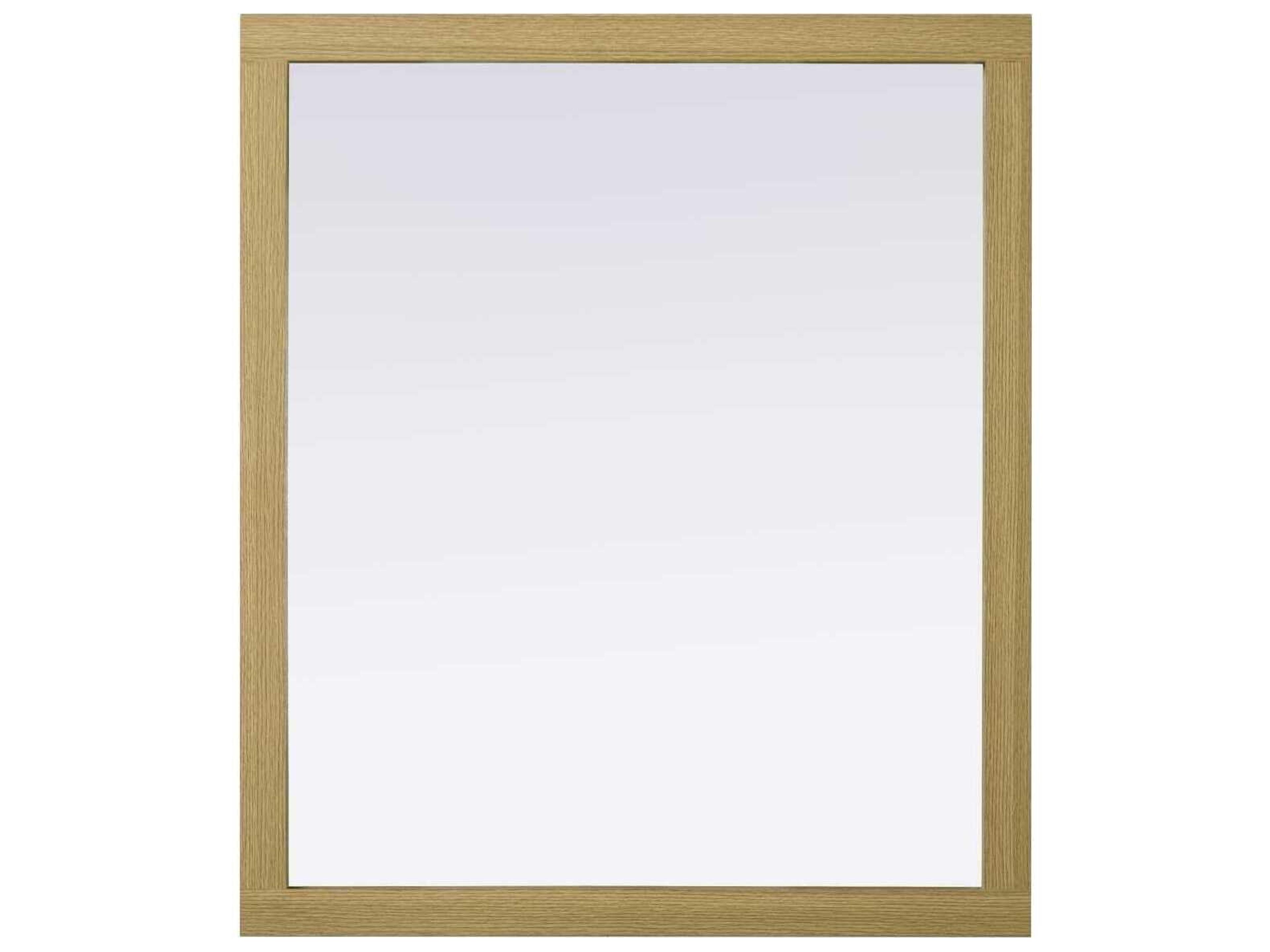 Norah Honey Brown Rectangular Wall Mirror