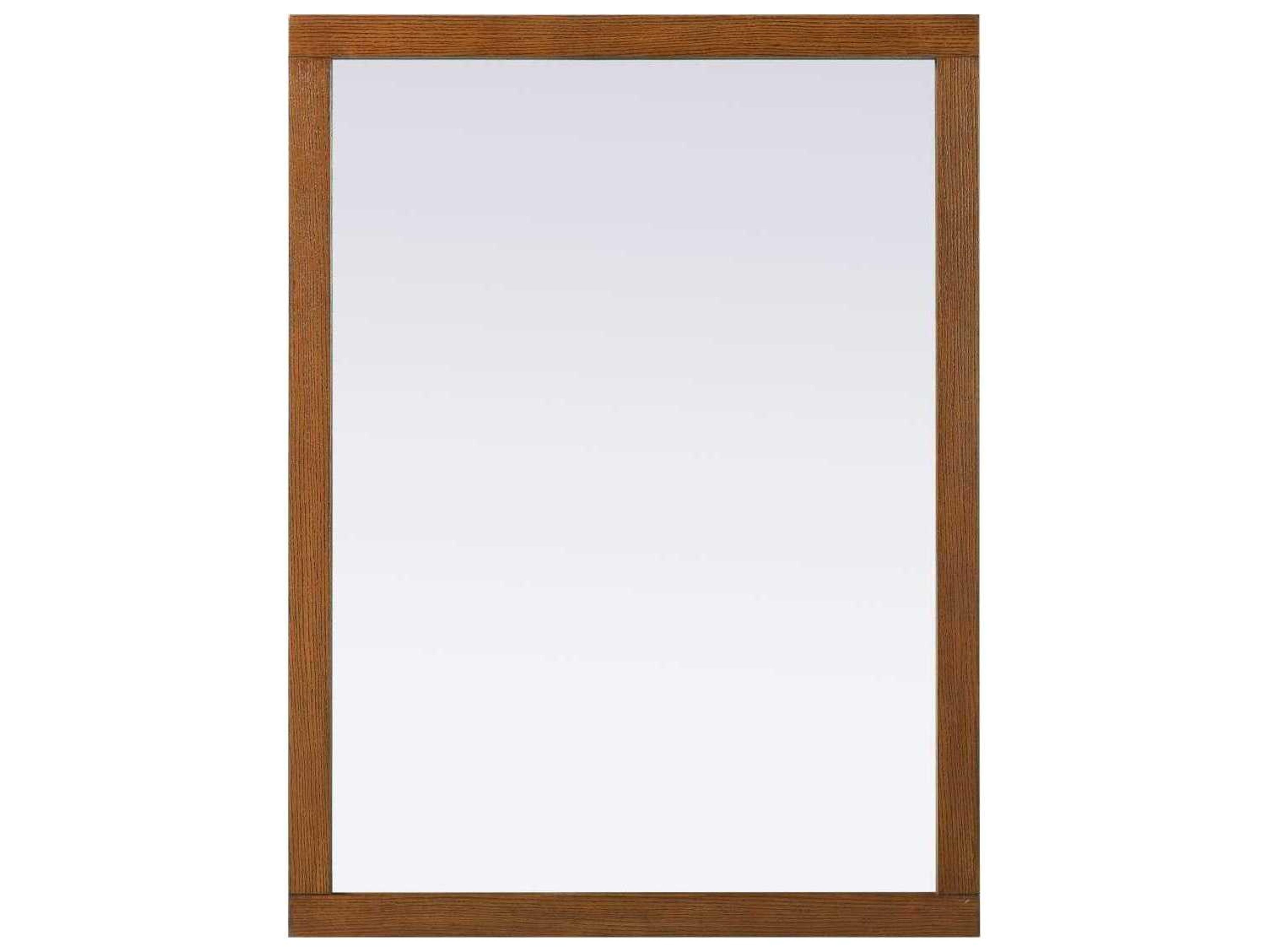 Norah Brandy Walnut Rectangular Wall Mirror