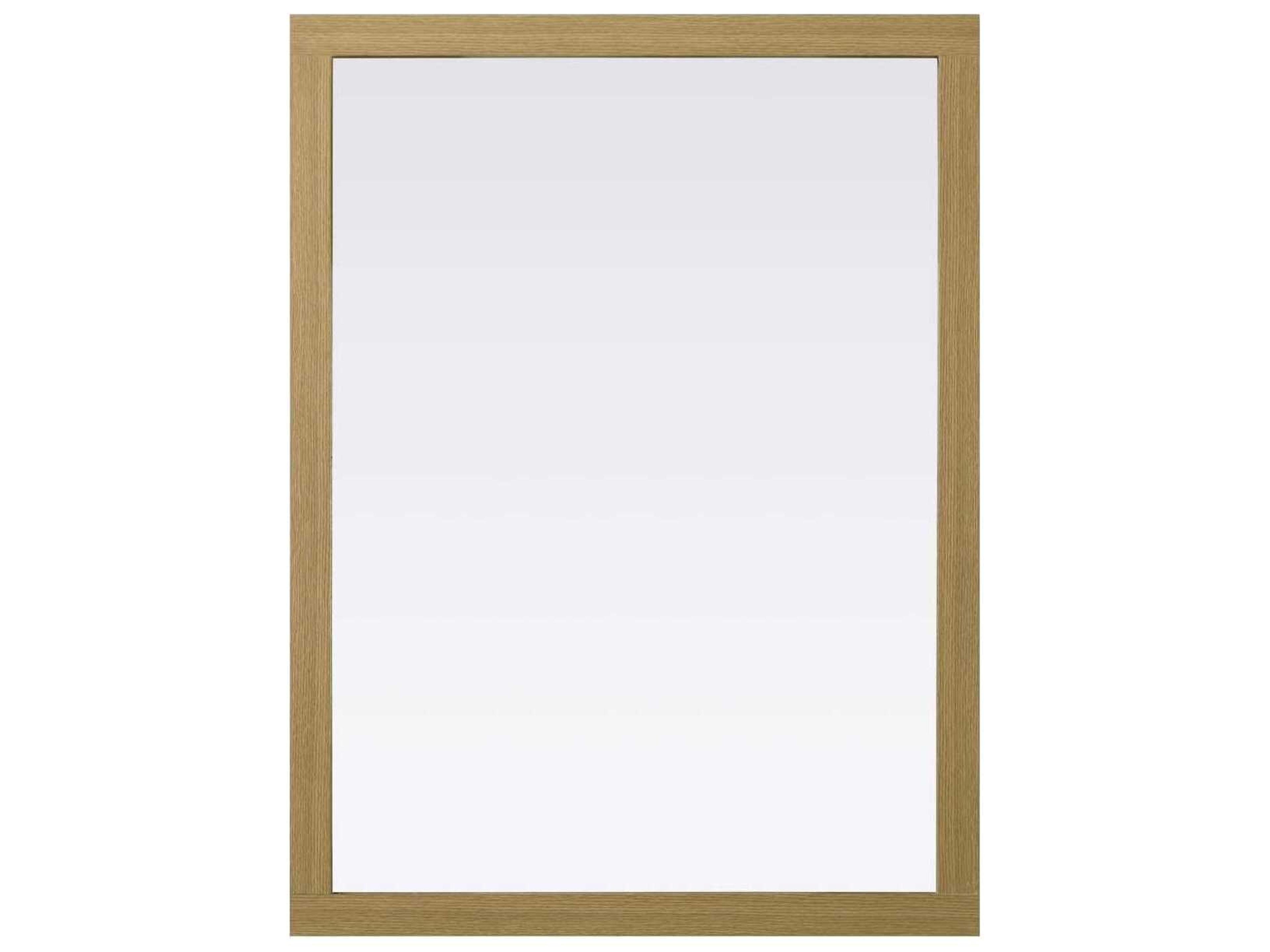 Norah Honey Brown Rectangular Wall Mirror