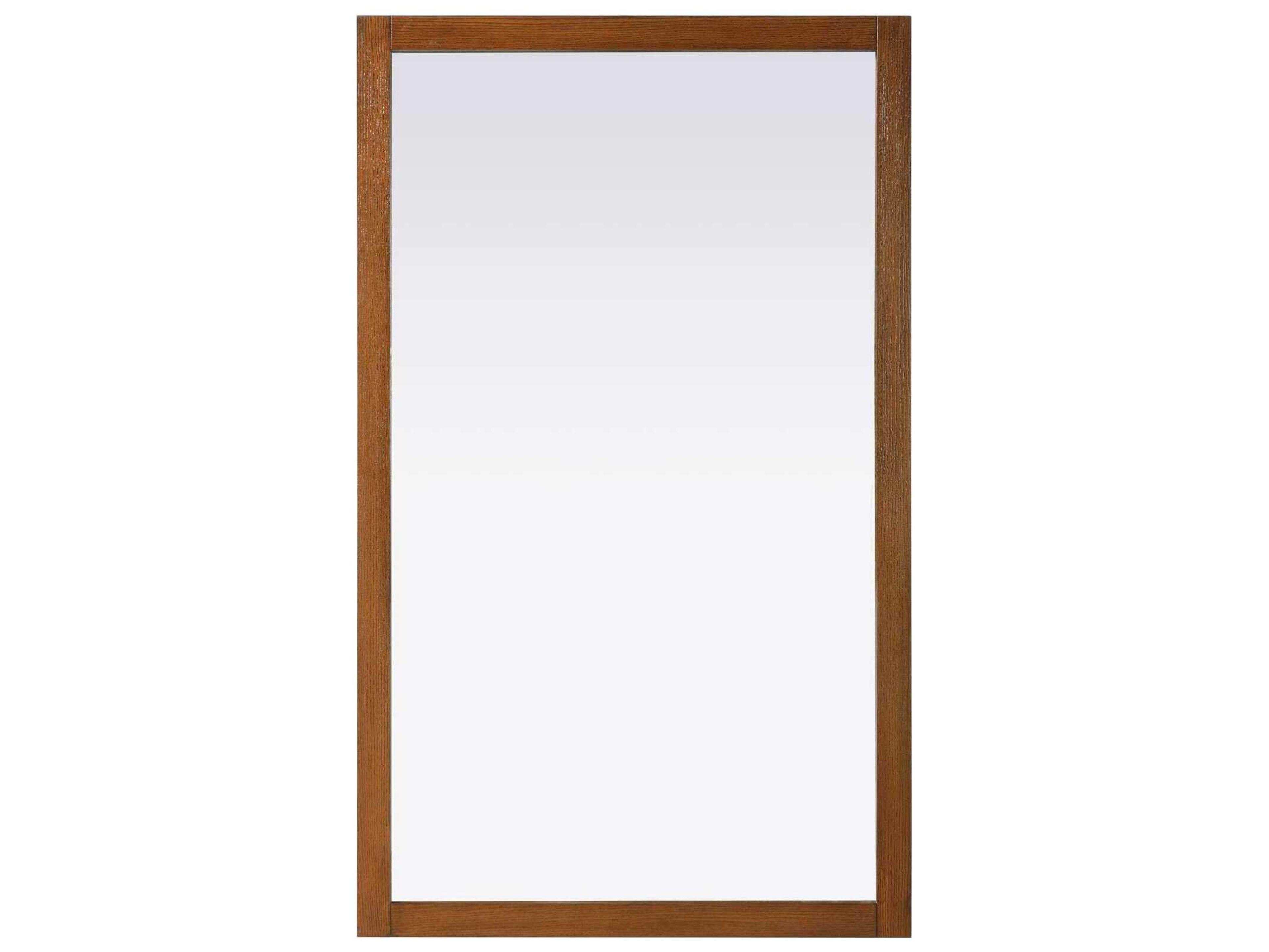 Norah Brandy Walnut Rectangular Wall Mirror