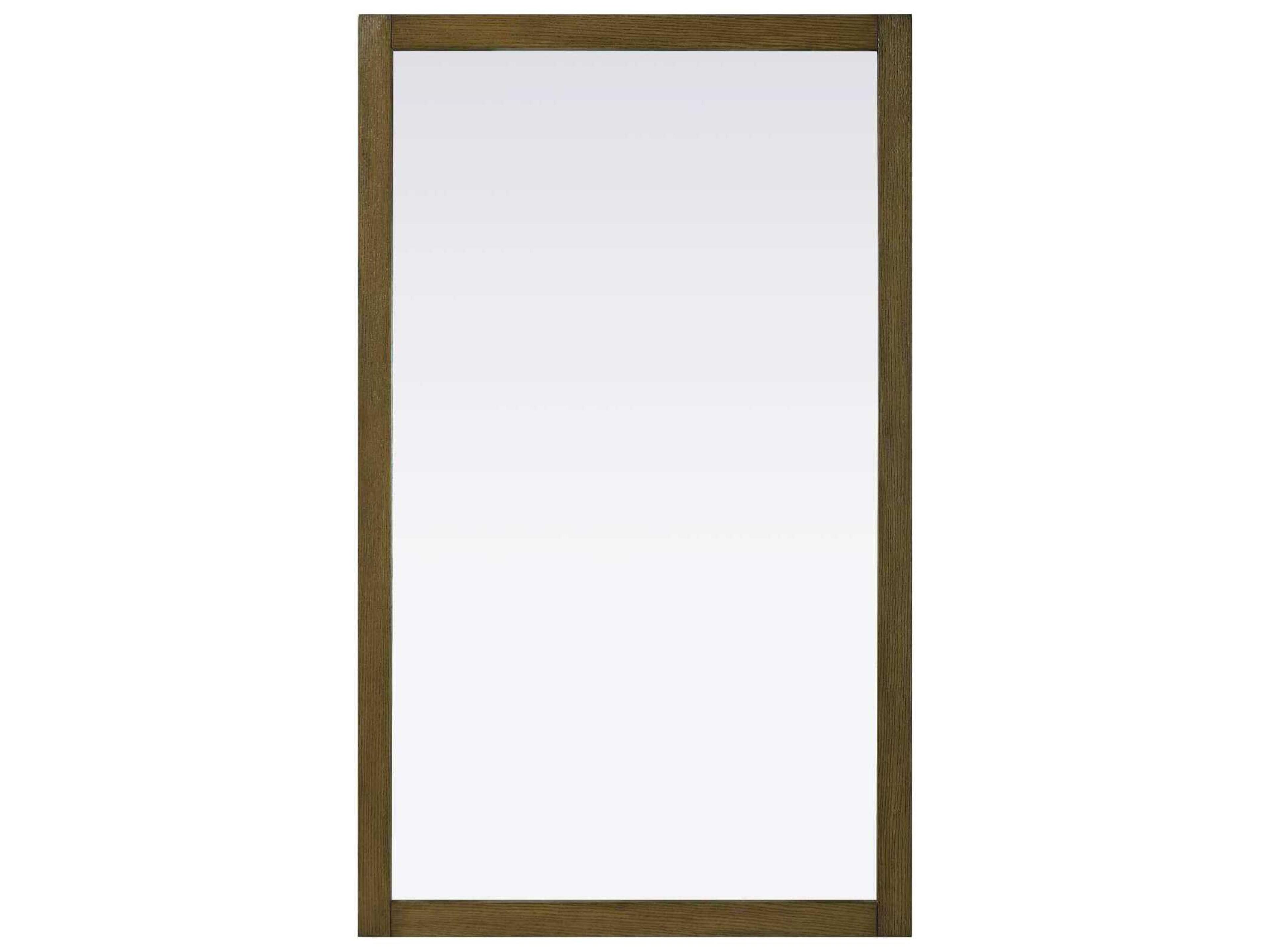 Norah Hazel Oak Rectangular Wall Mirror