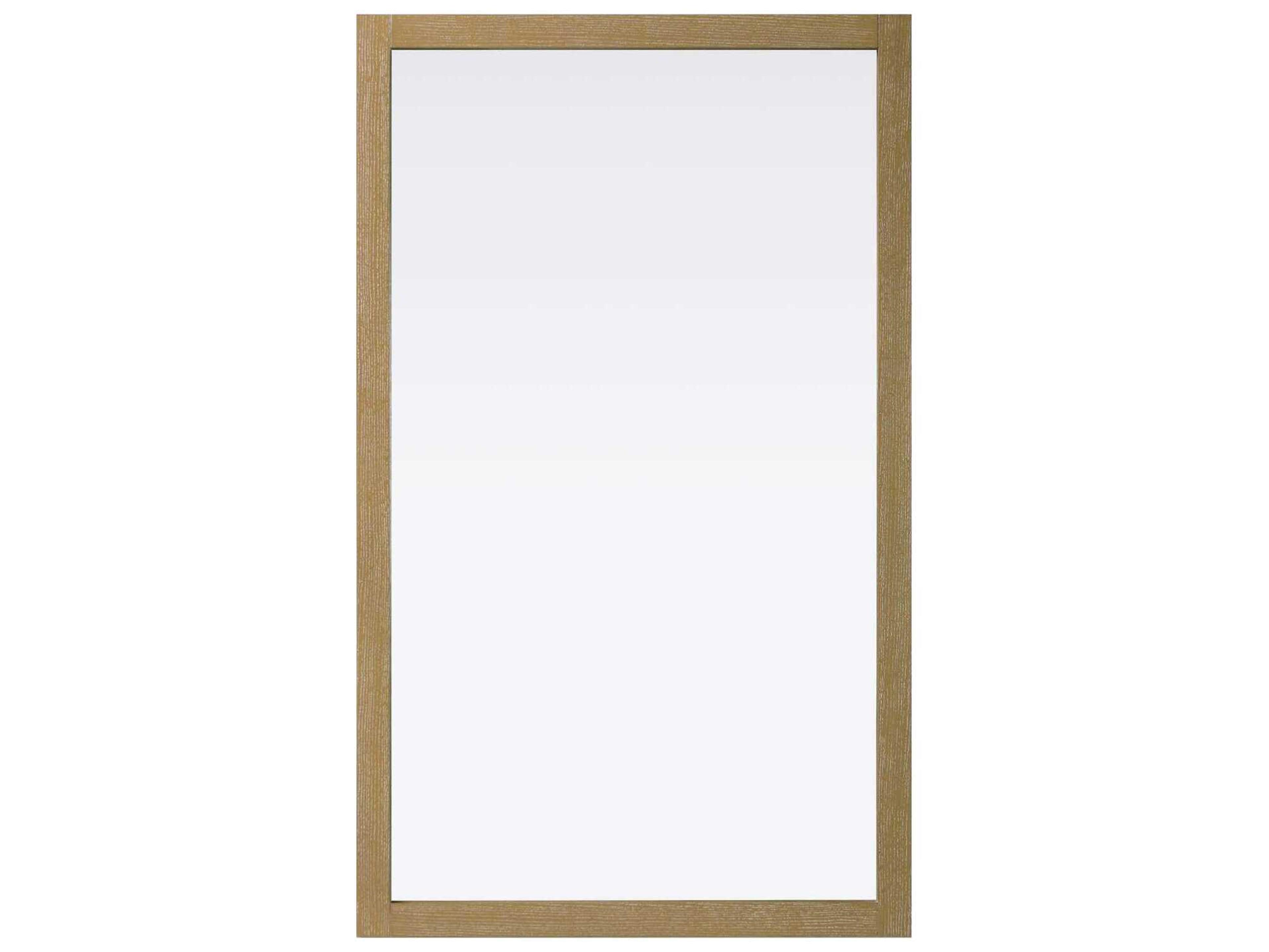 Norah Linen Oak Rectangular Wall Mirror