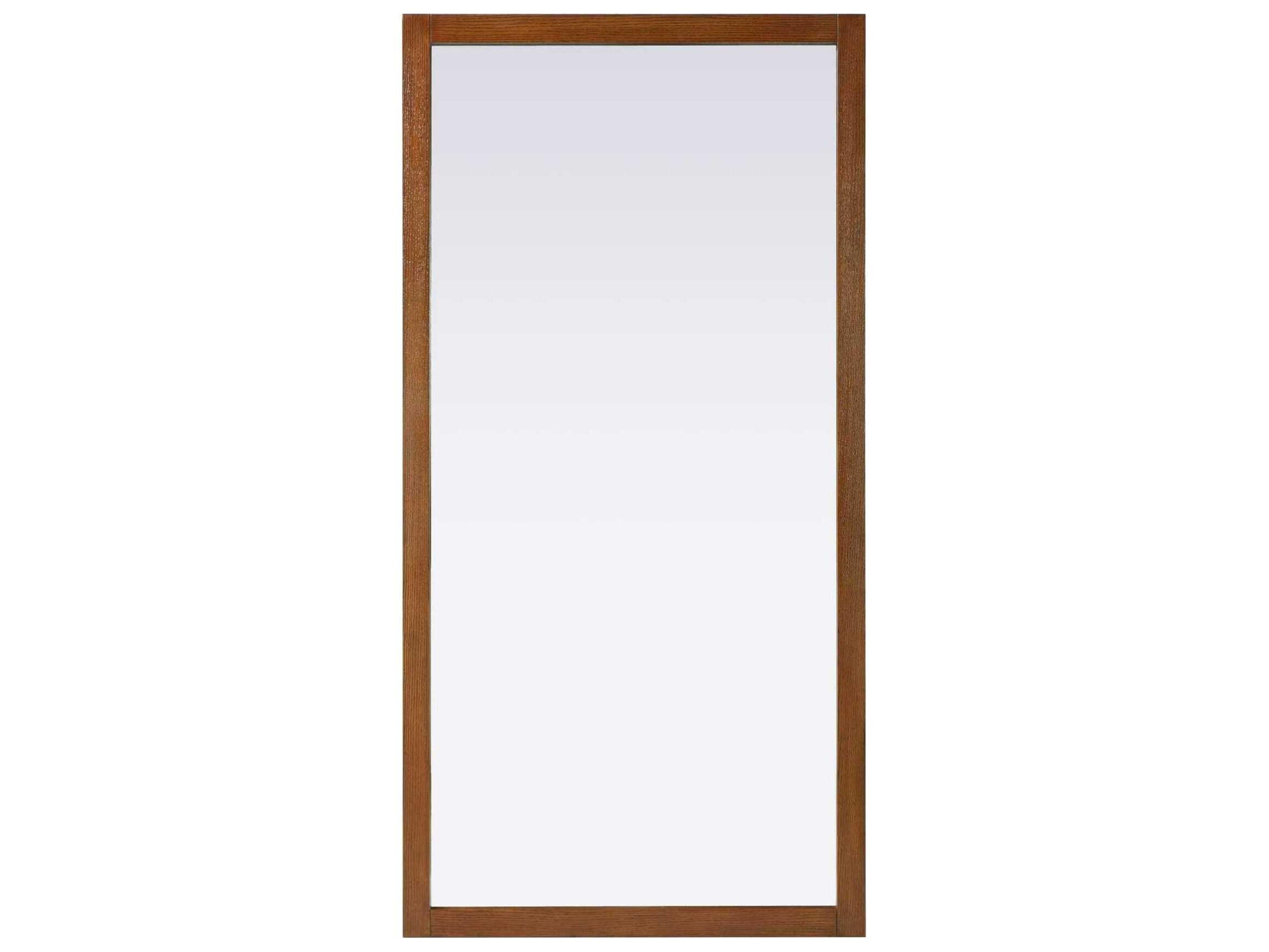 Norah Brandy Walnut Rectangular Wall Mirror