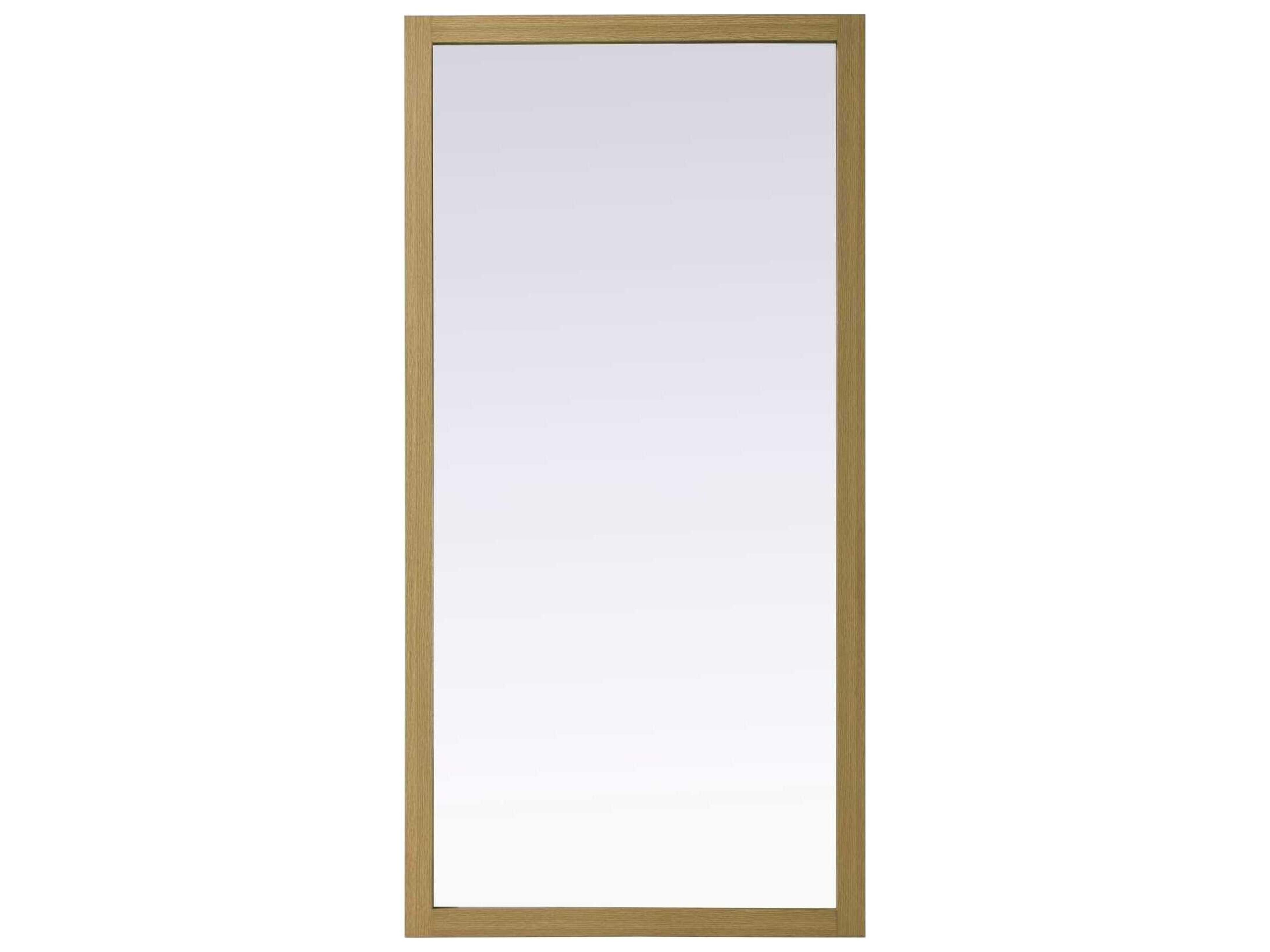 Norah Honey Brown Rectangular Wall Mirror