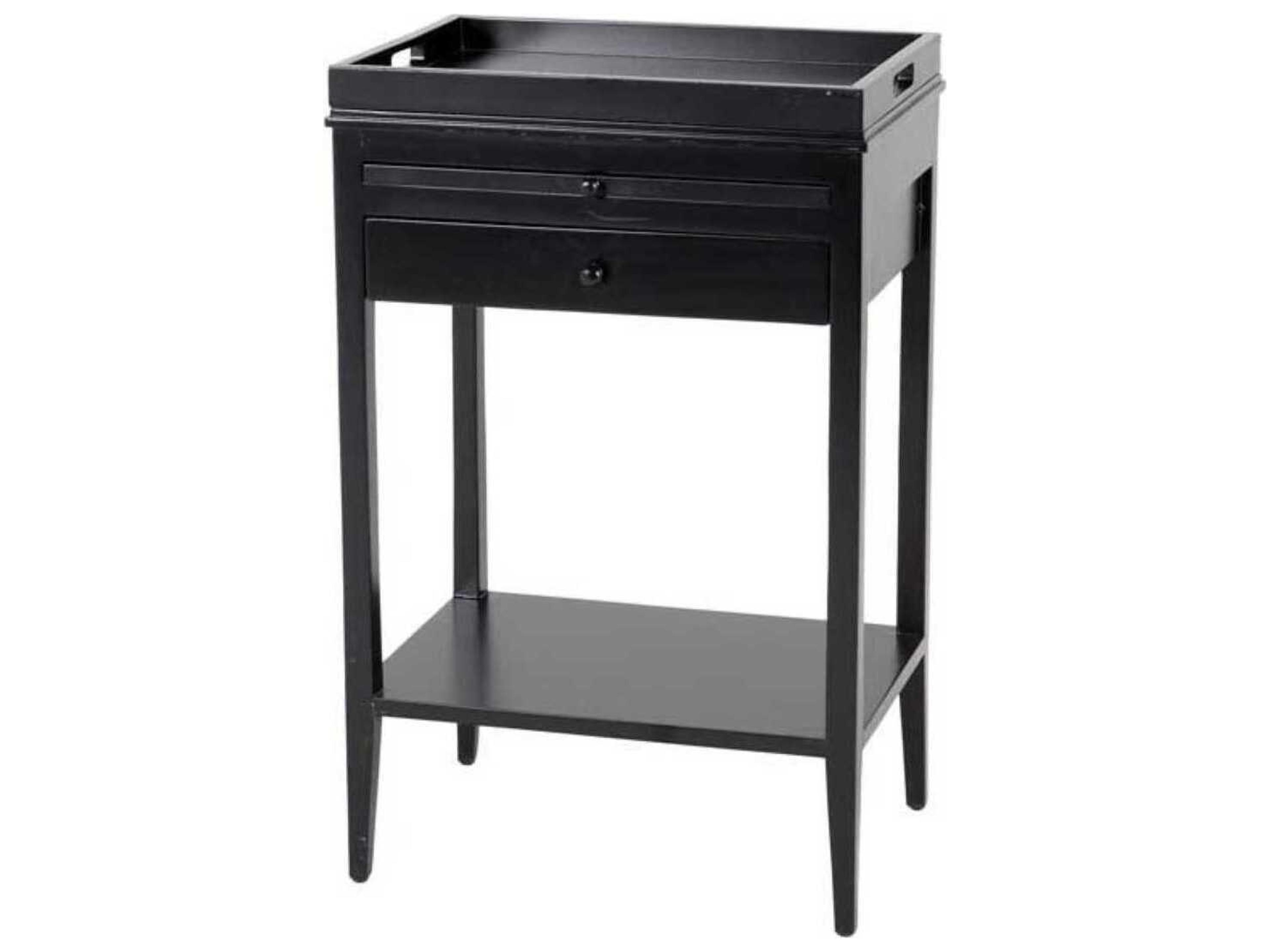 Broomer Black Side Table