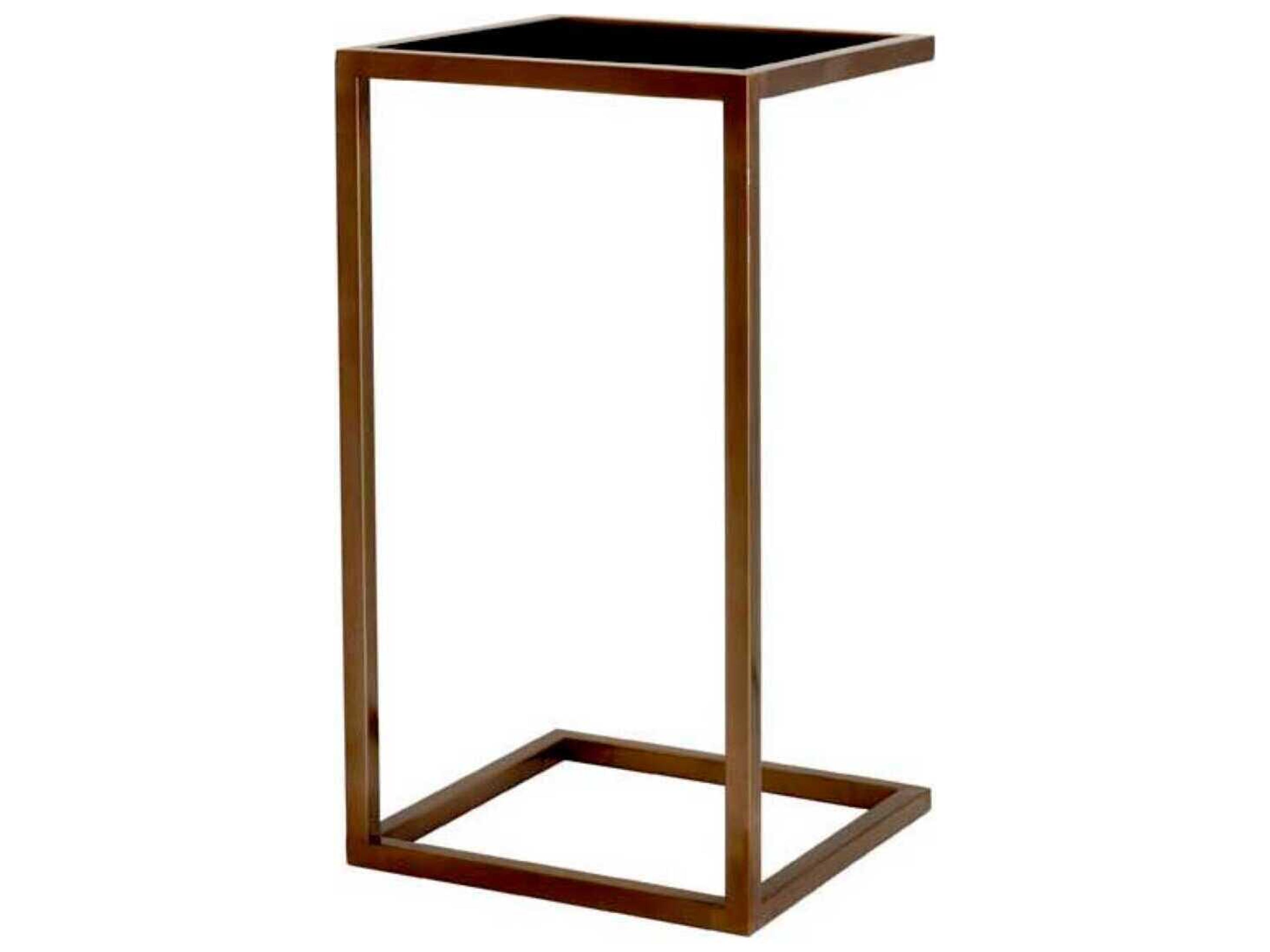 Galleria Antique Brass Side Table