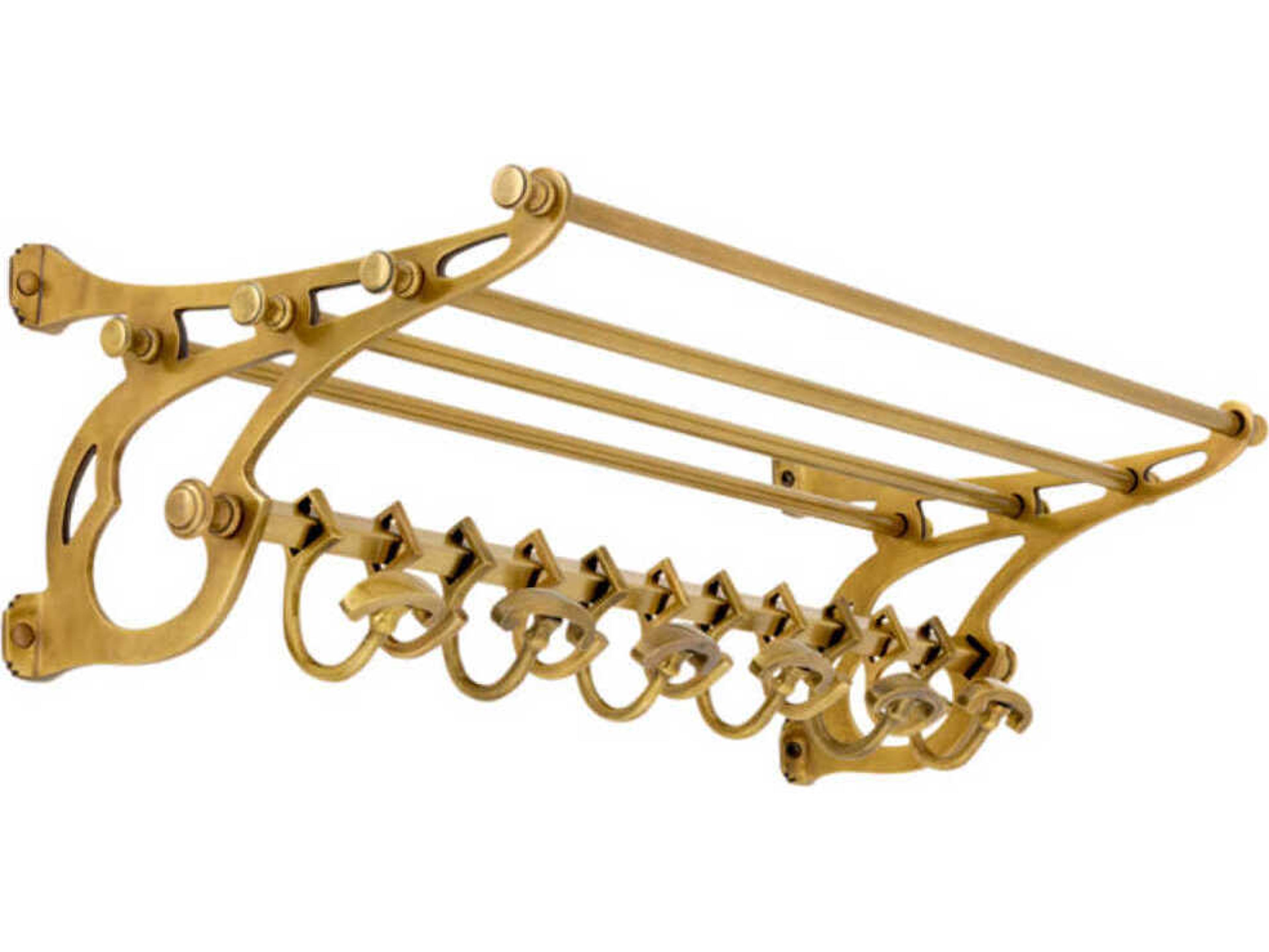 Hudson S Antique Brass Coatrack