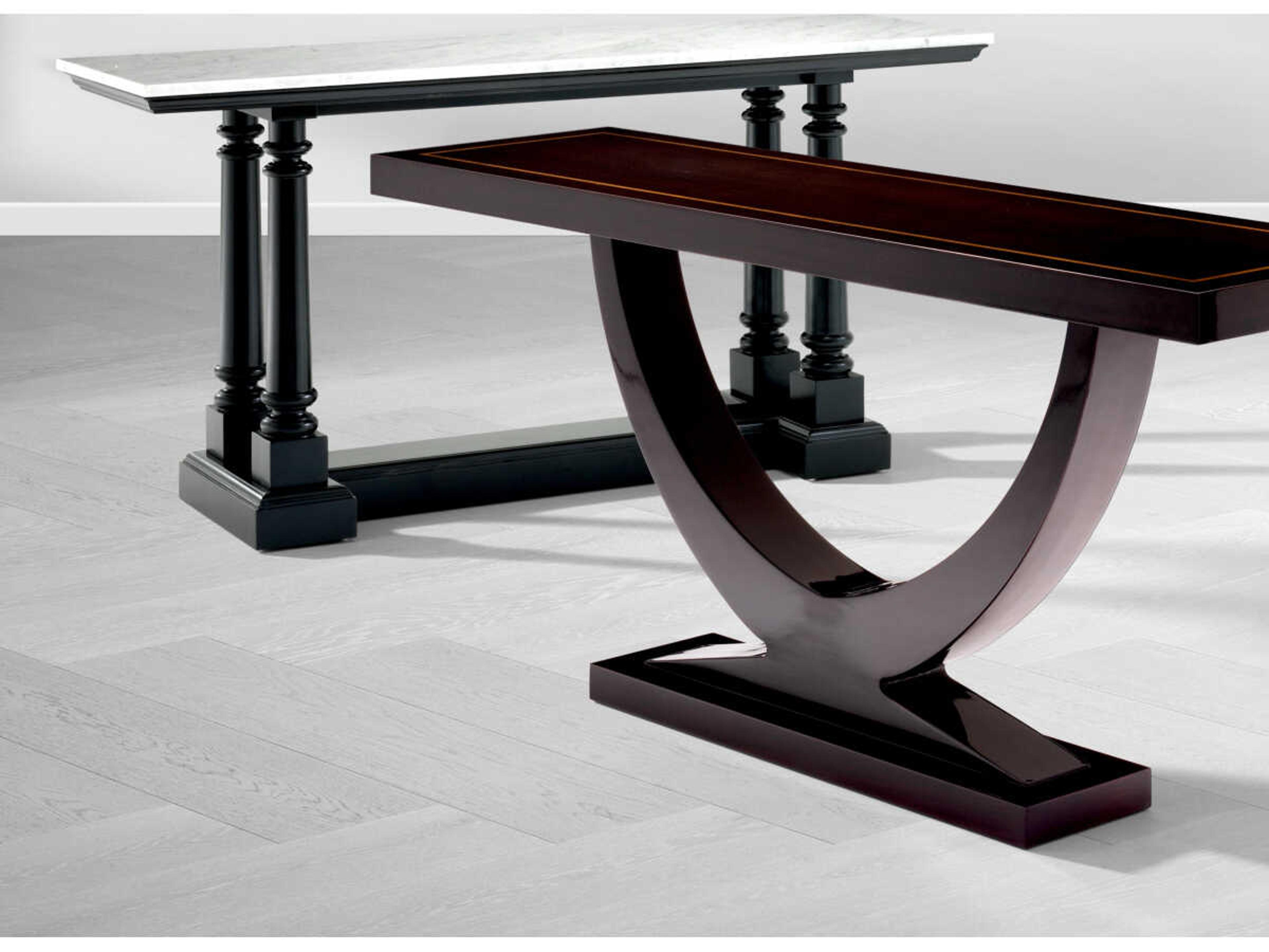 Eichholtz Walford Waxed Black Console Table
