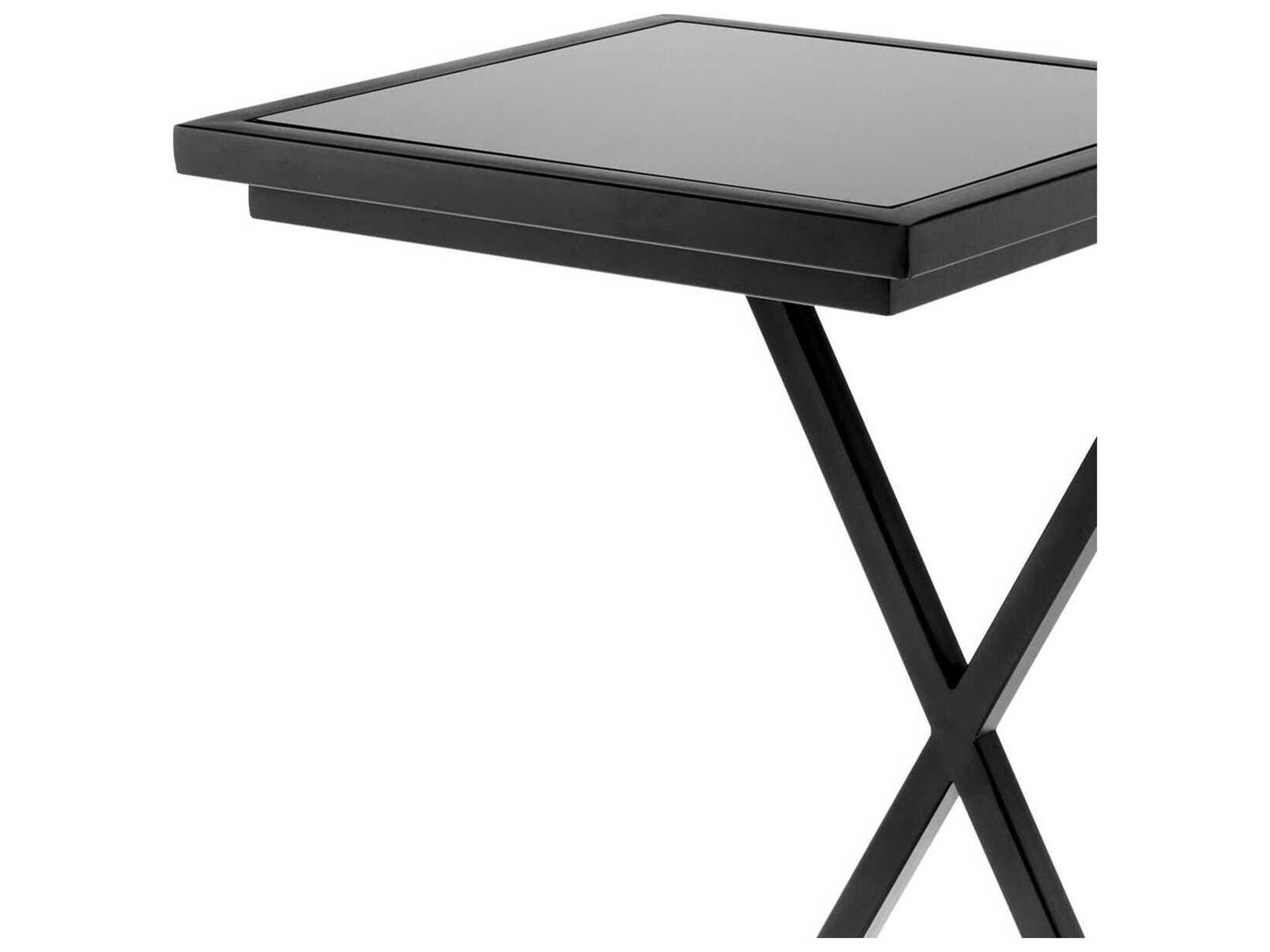 Eichholtz Cross Gunmetal Side Table