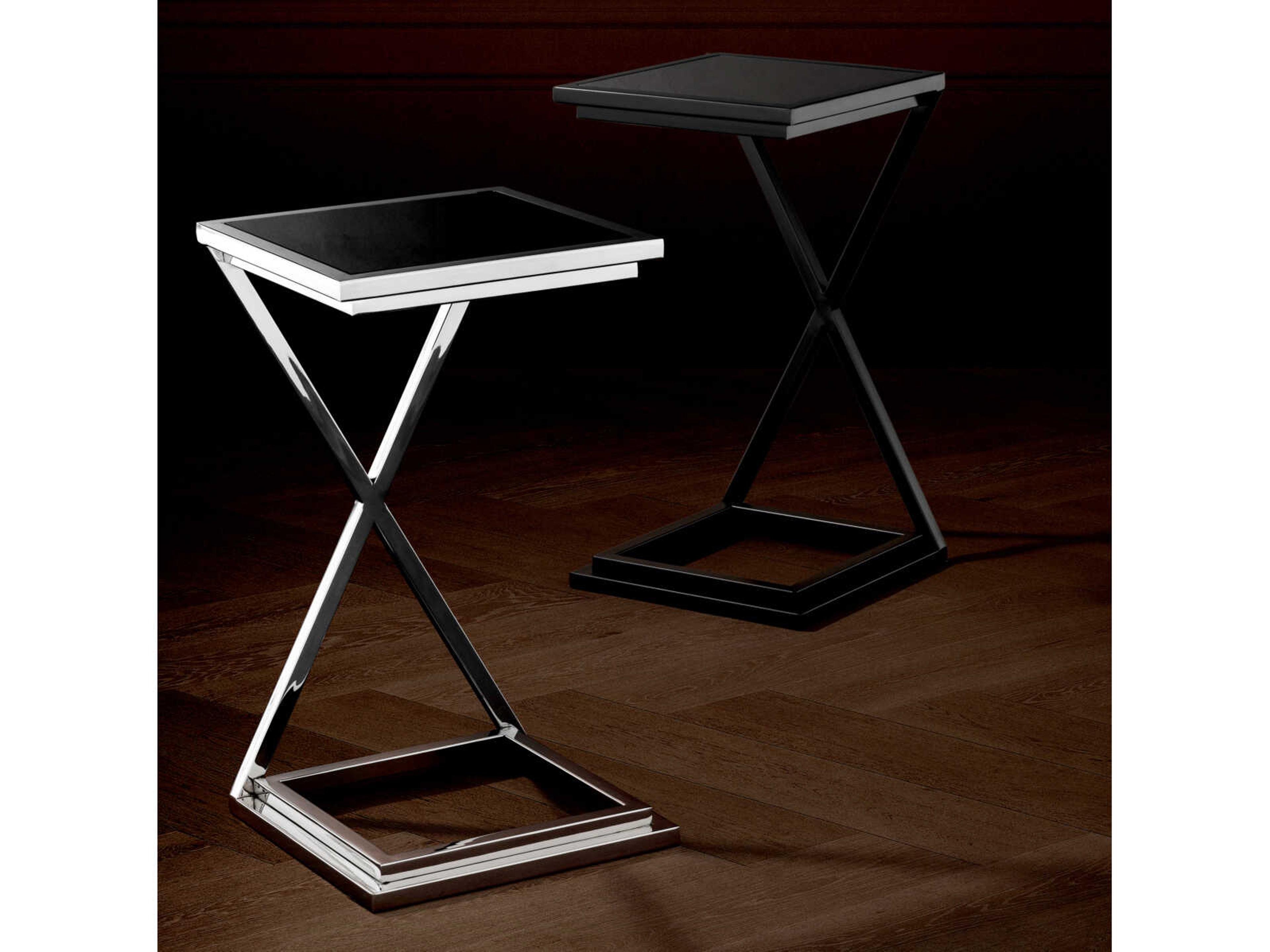 Eichholtz Cross Gunmetal Side Table