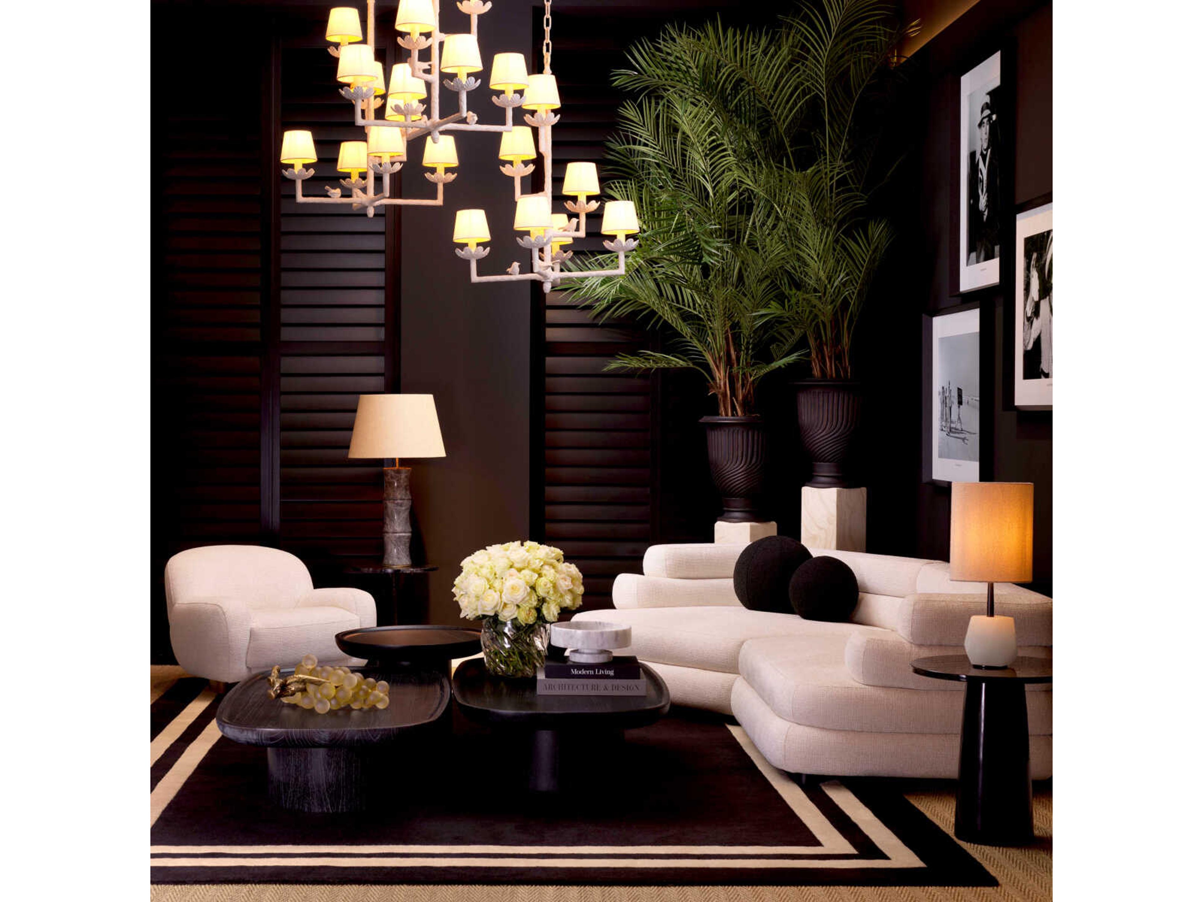 Eichholtz Celeste Black Off-White Rug