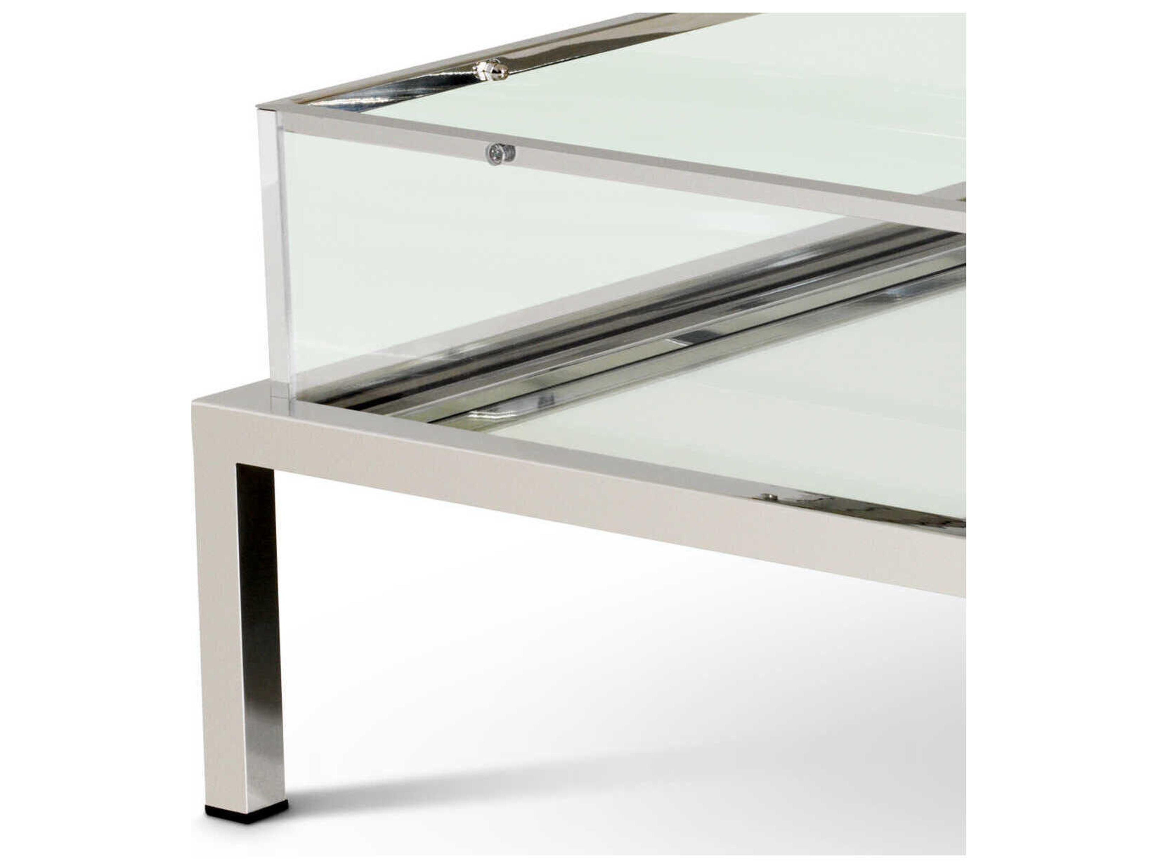 Eichholtz Harvey Rectangular Polished Ss Coffee Table