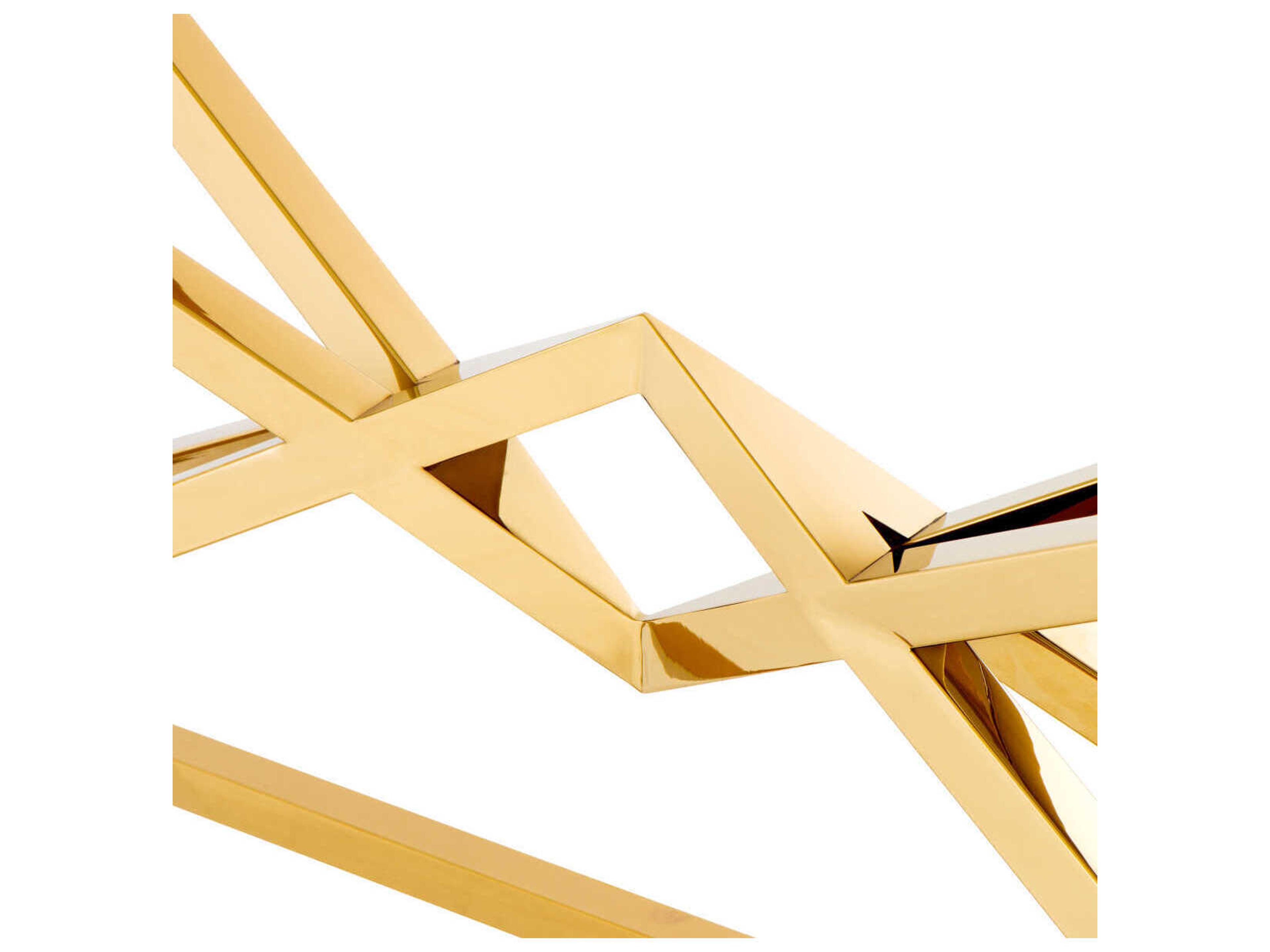 Eichholtz Connor L Gold Console Table