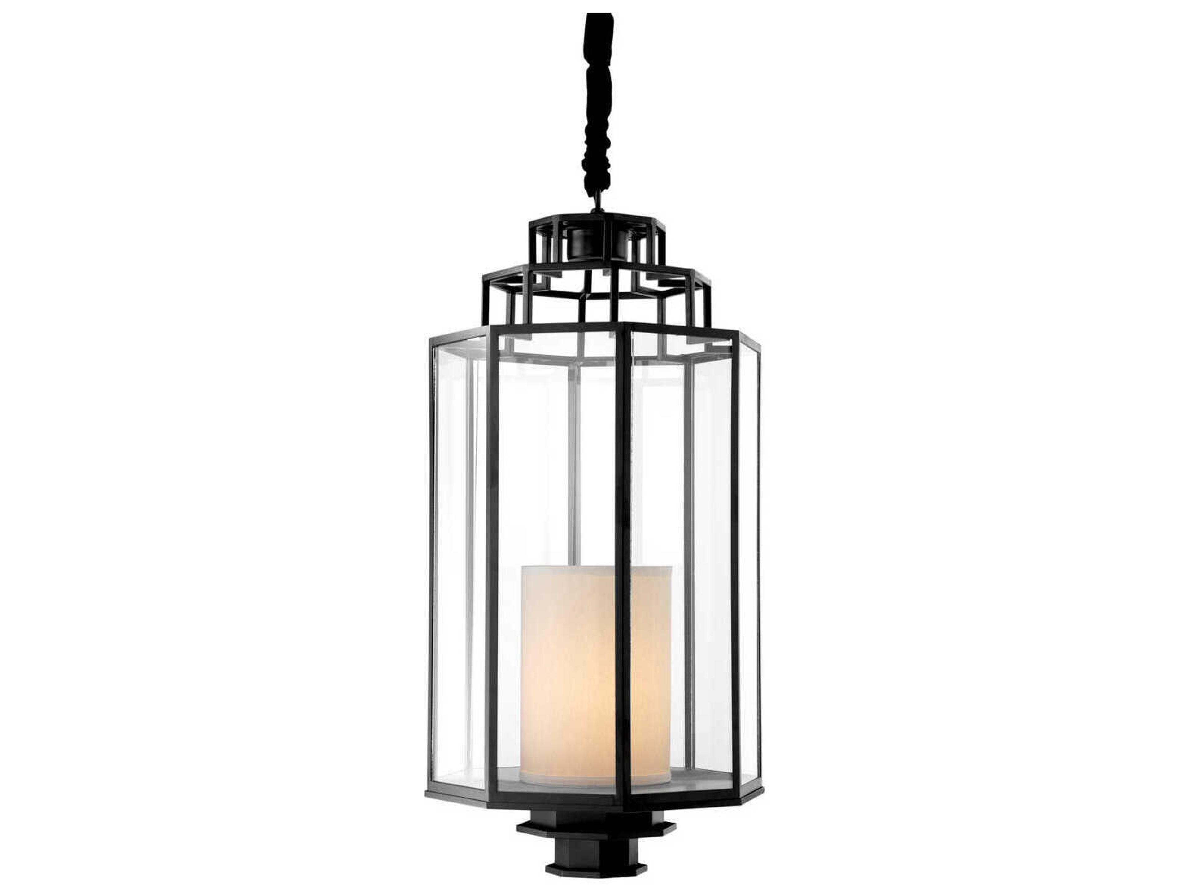 Monticello L Cm Black Lantern
