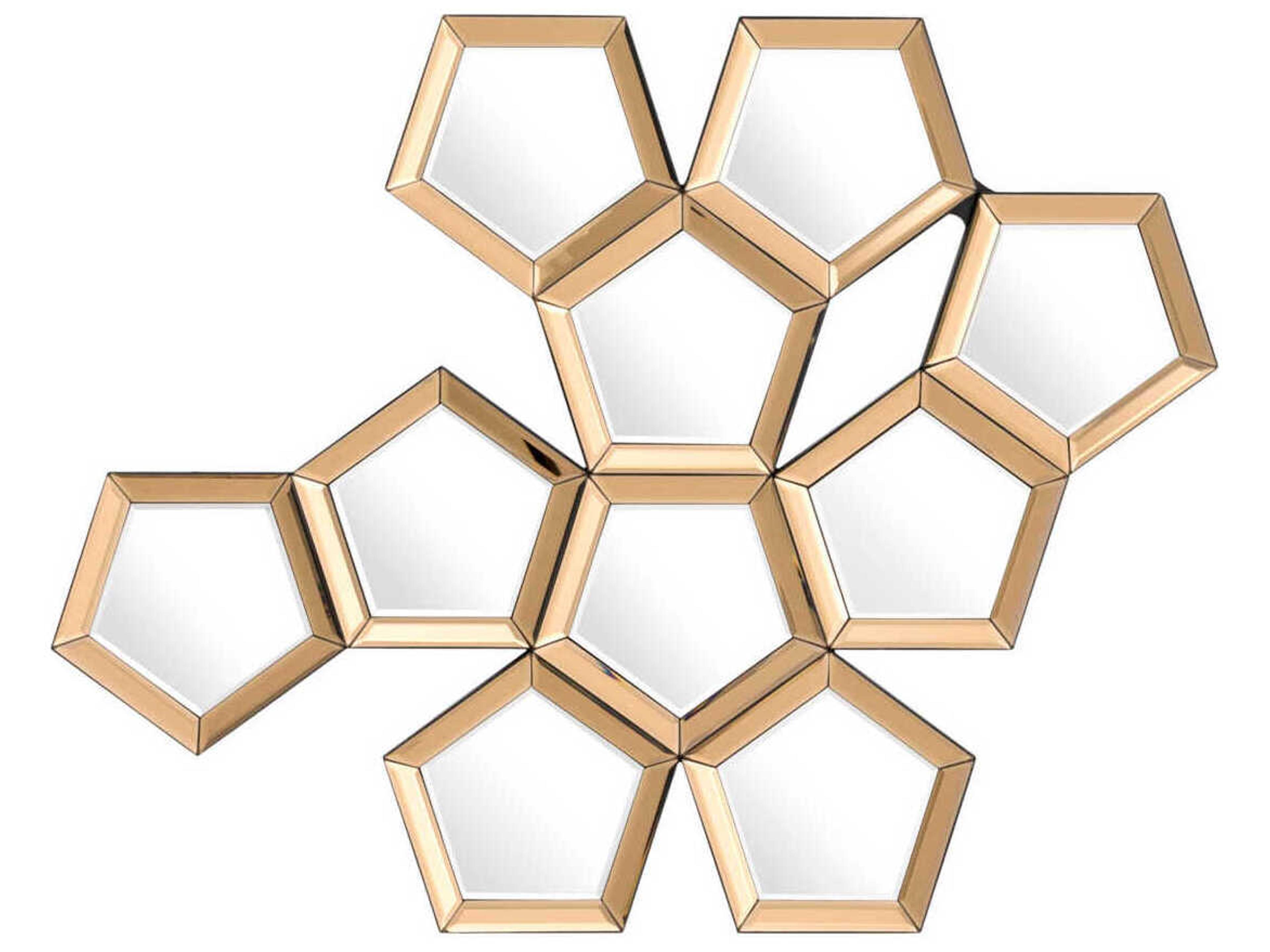 Cheyenne Wall Mirror Rose Gold Geometric