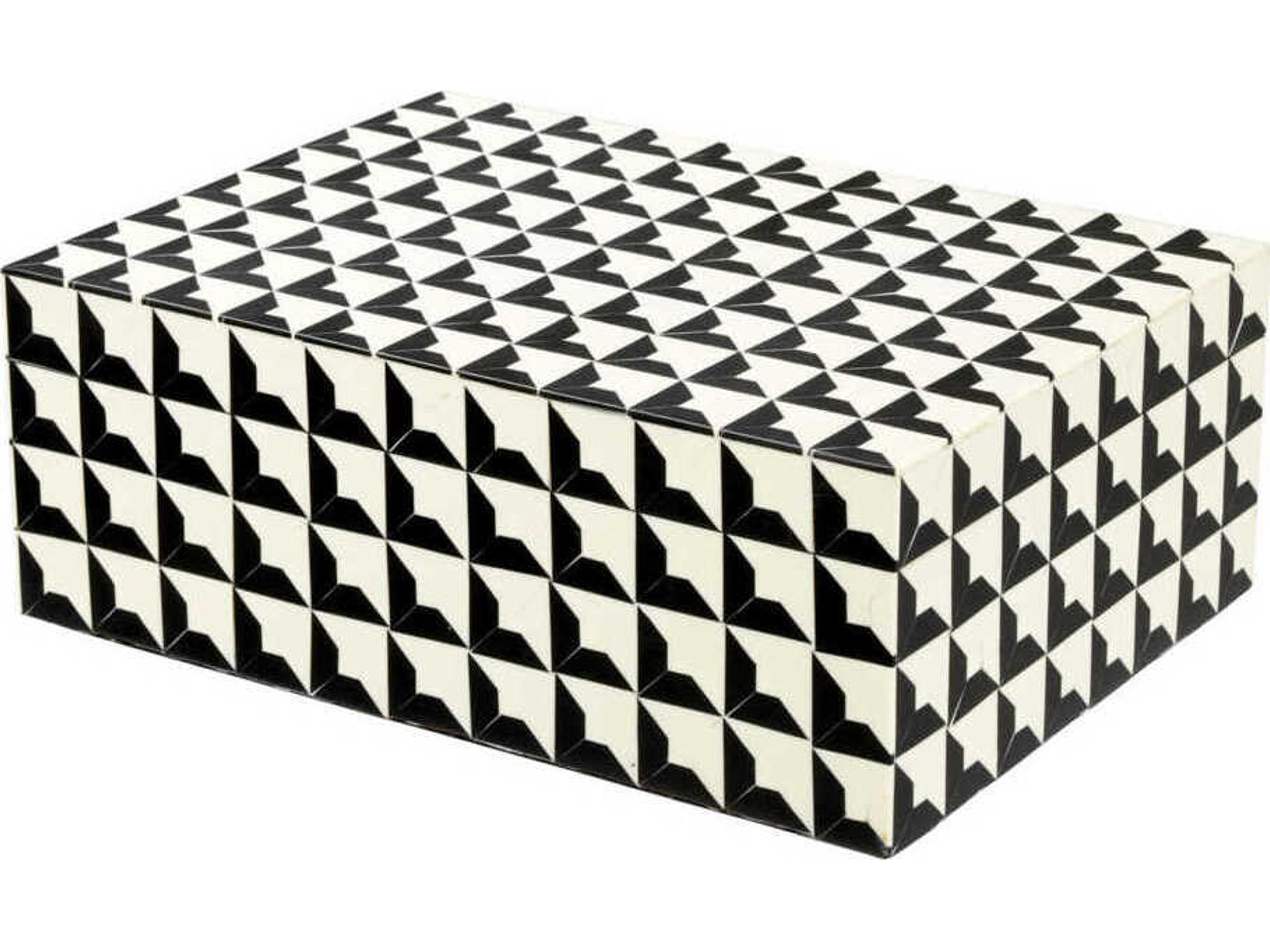 Cabas S Black White Box