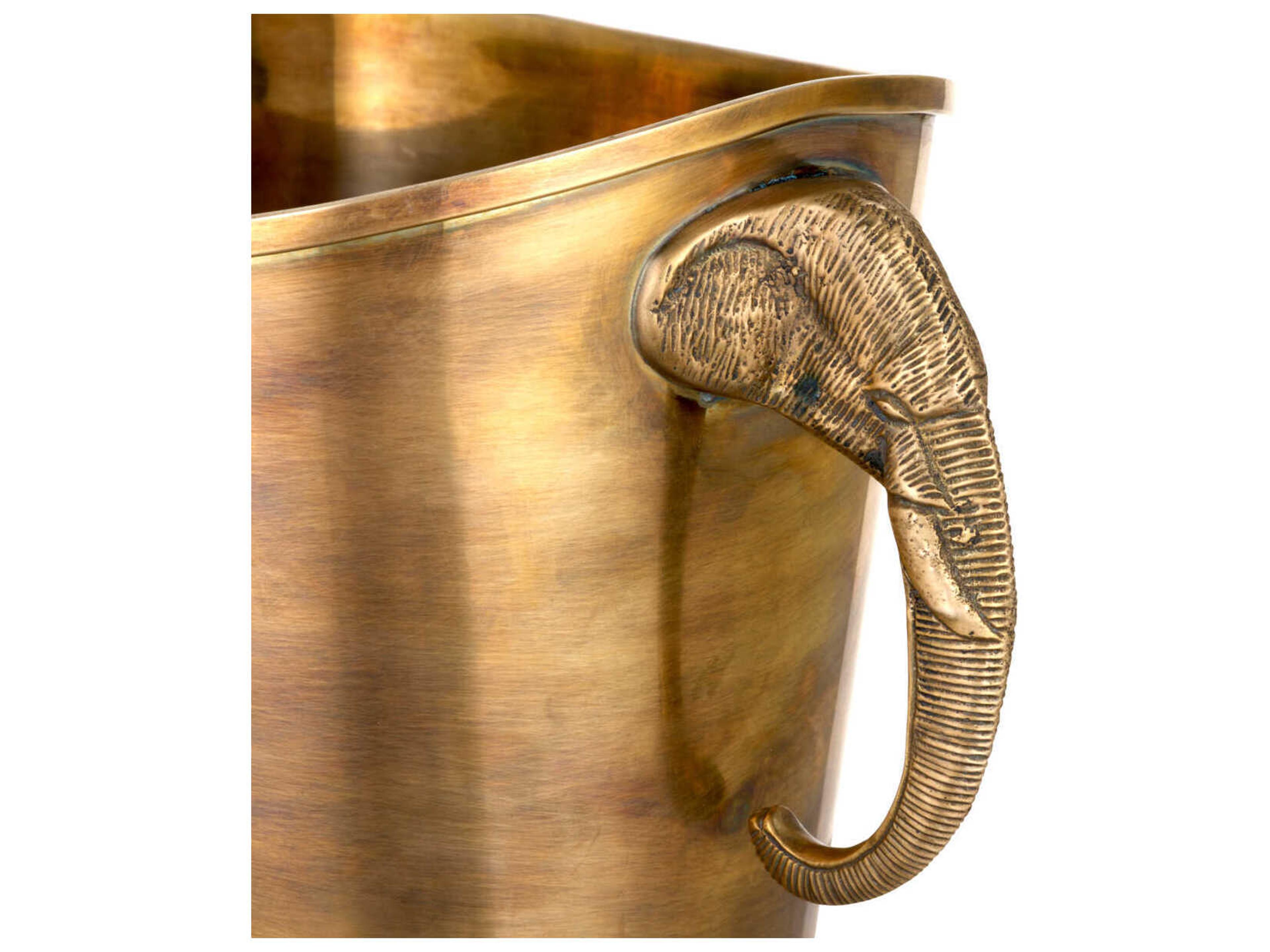 Eichholtz Maharaja Vintage Brass Wine Cooler