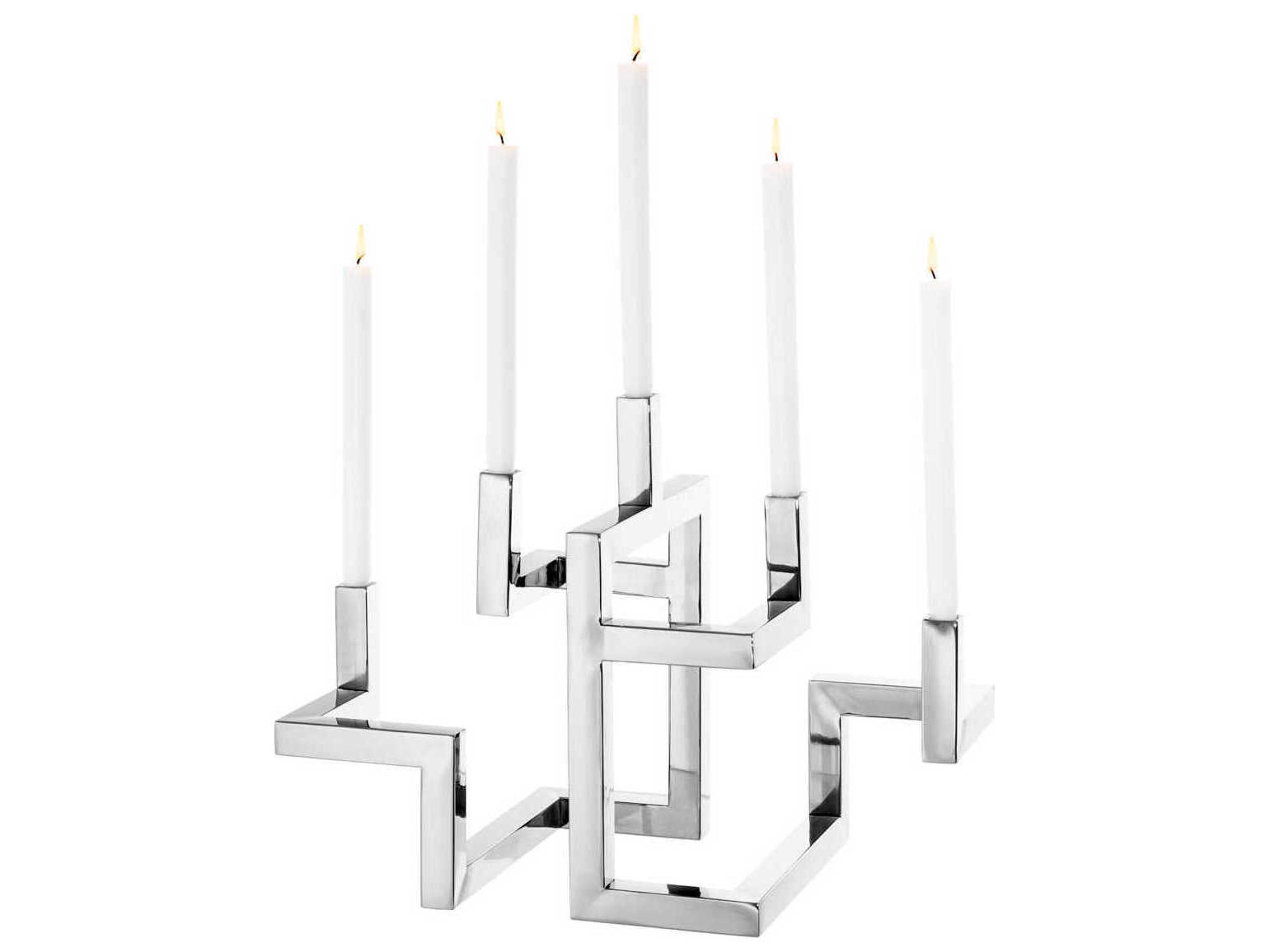 Skyline Nickel Candle Holder