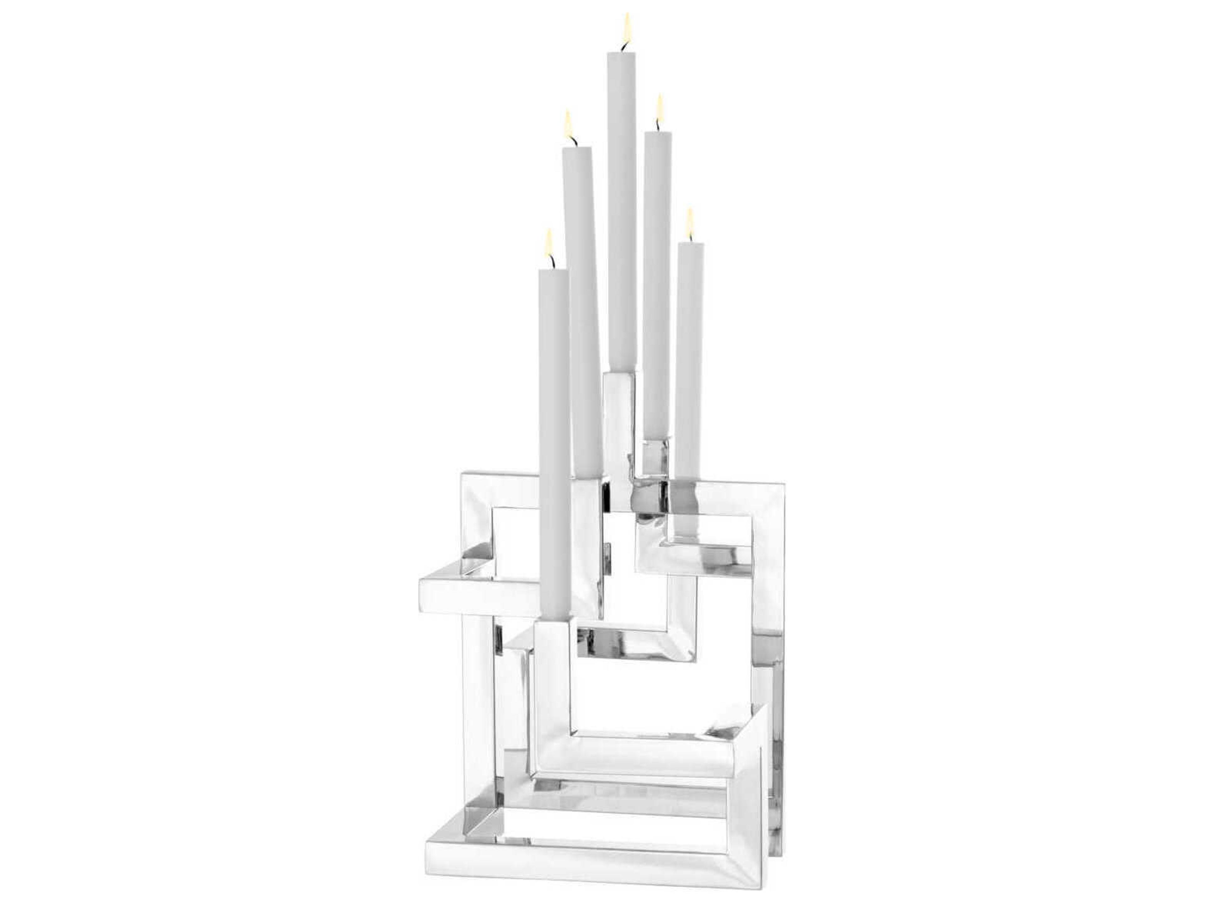 Eichholtz Skyline Nickel Candle Holder