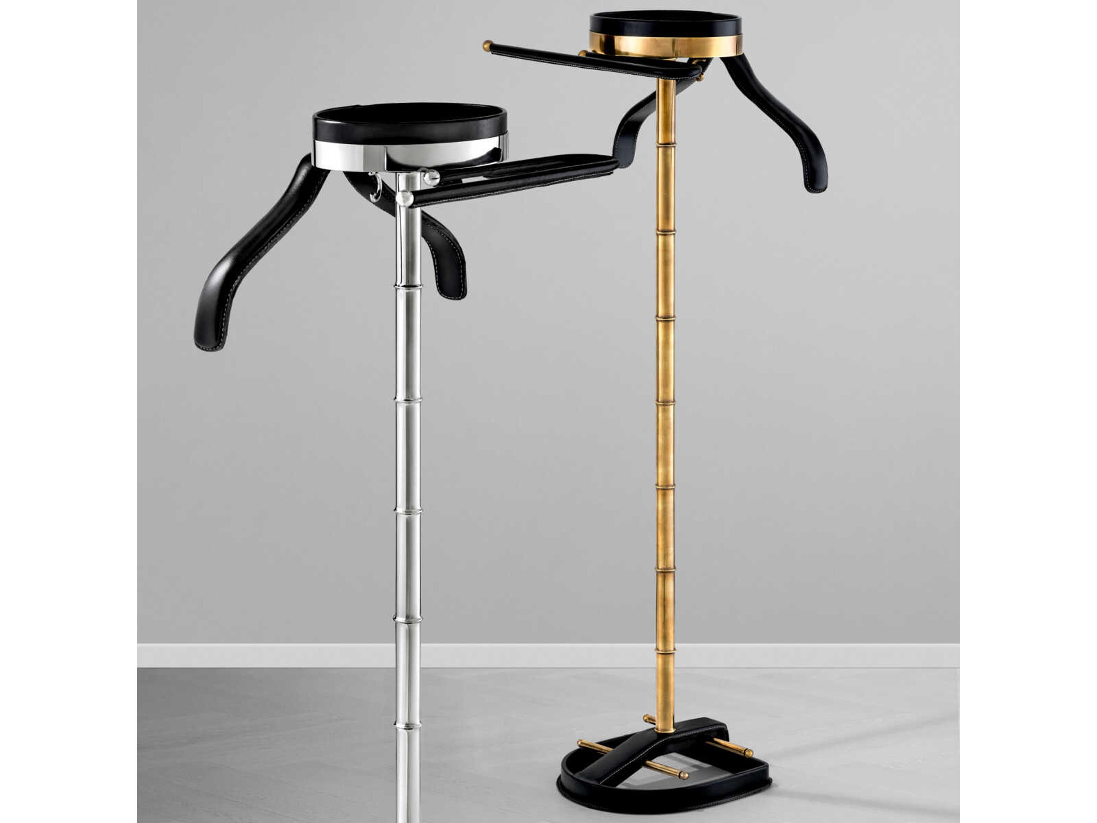 Eichholtz Mckinsey Vintage Brass Black Leath Dressboy