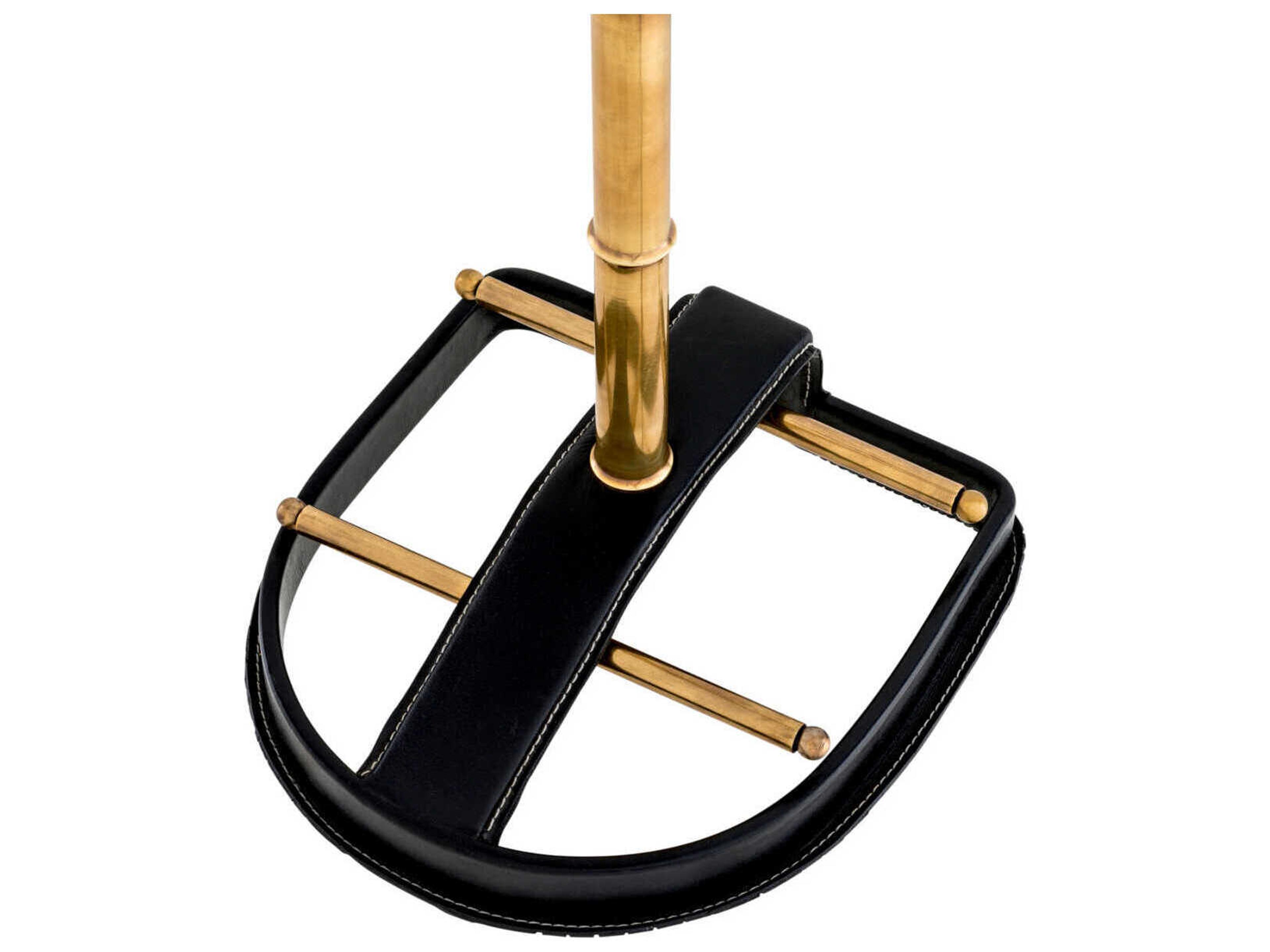 Eichholtz Mckinsey Vintage Brass Black Leath Dressboy