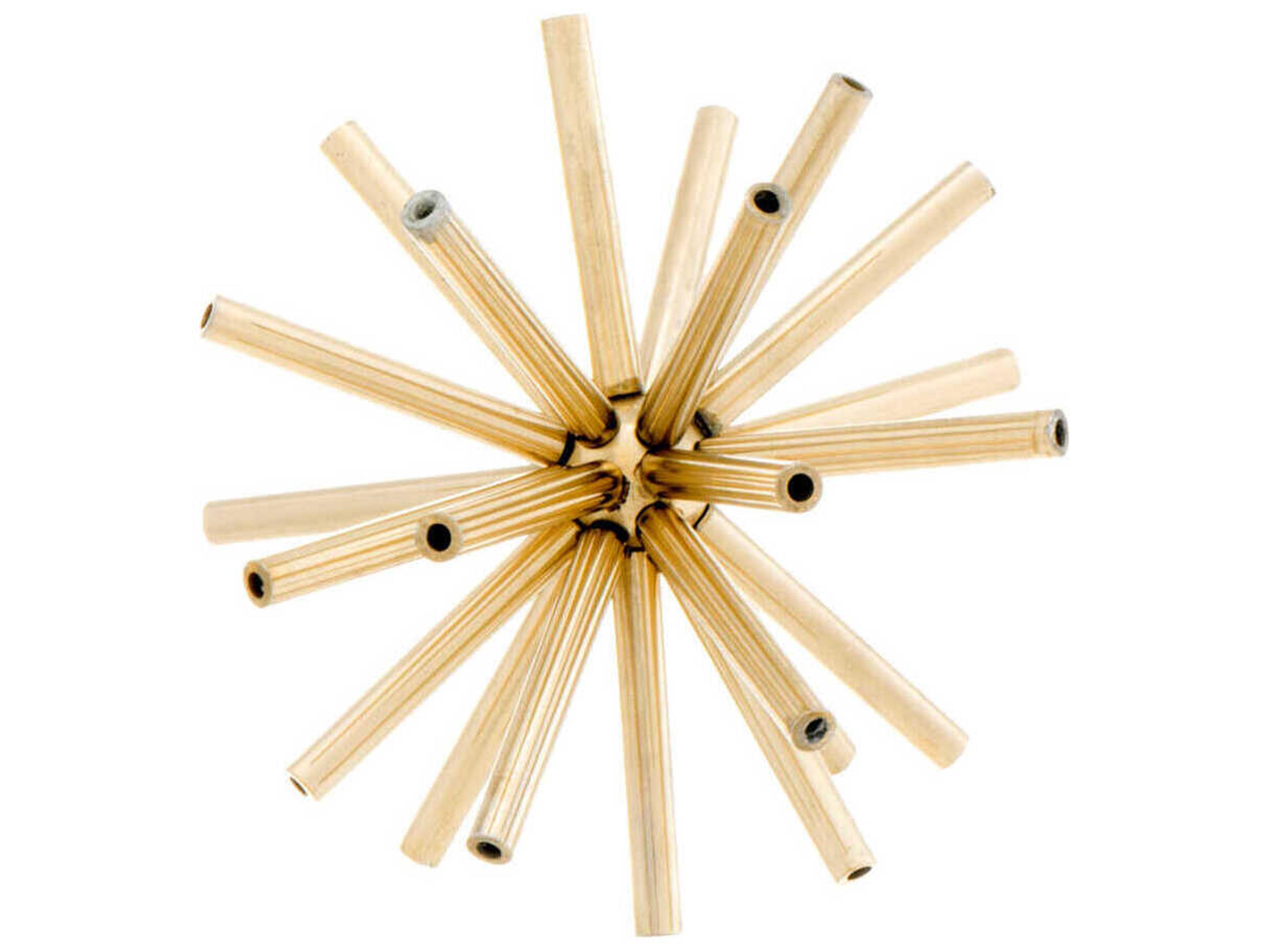 Eichholtz Meteor Polished Brass Object Set of 3